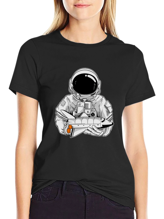 Astronaut Space Shuttle Graphic T-Shirt