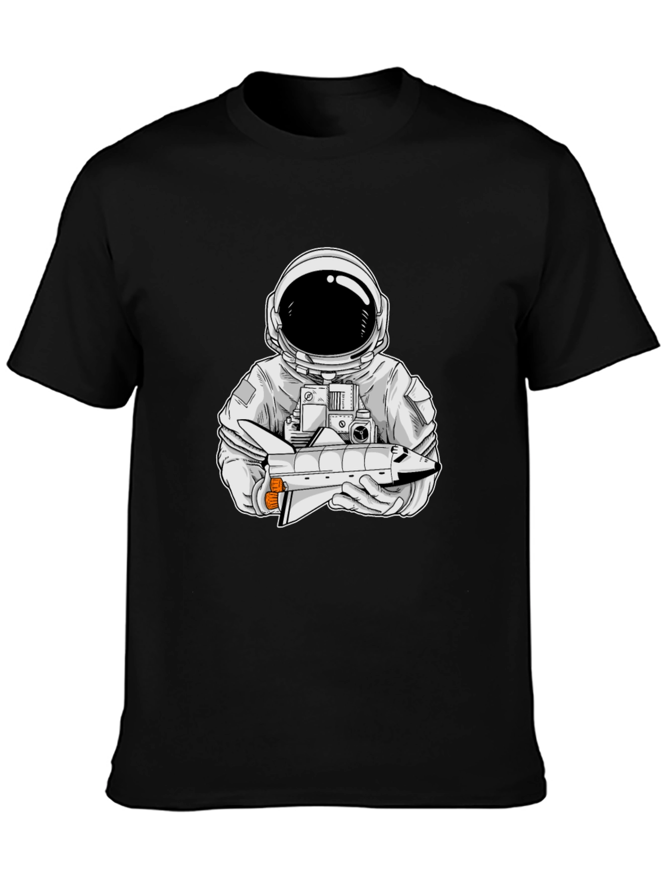 Astronaut Space Shuttle Graphic T-Shirt