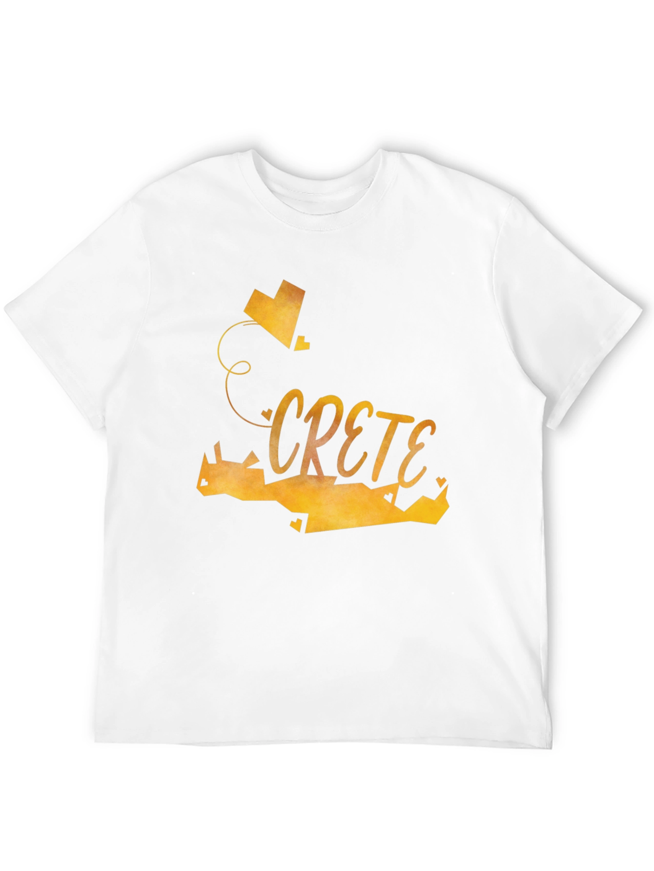 Crete Heart Graphic Tee - Stylish Black T-Shirt