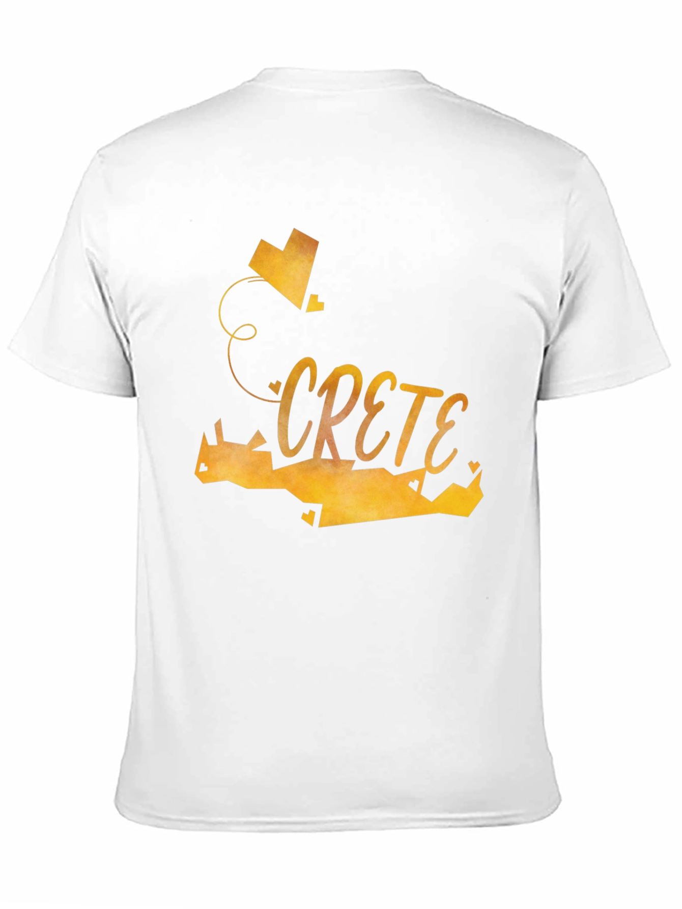 Crete Heart Graphic Tee - Stylish Black T-Shirt