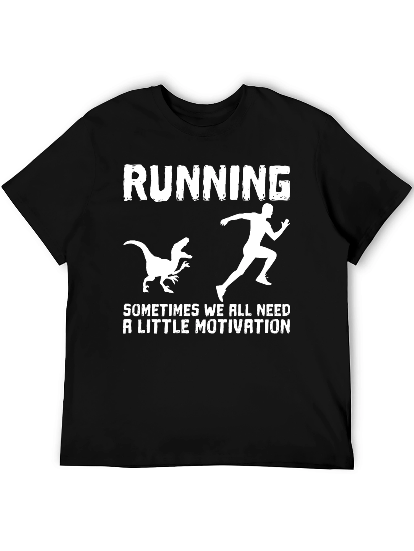 Running Motivation T-Shirt - Dinosaur Chase
