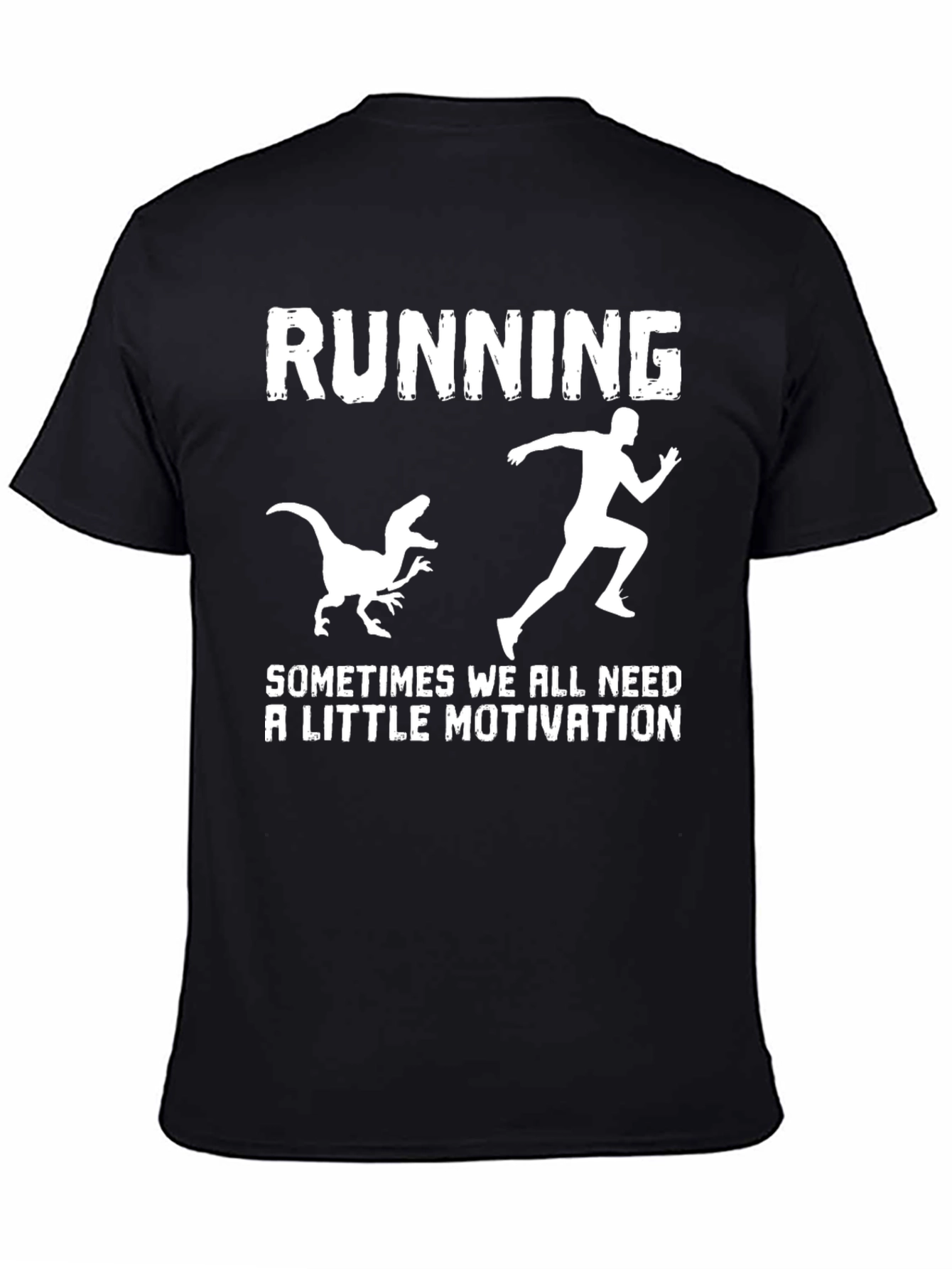 Running Motivation T-Shirt - Dinosaur Chase