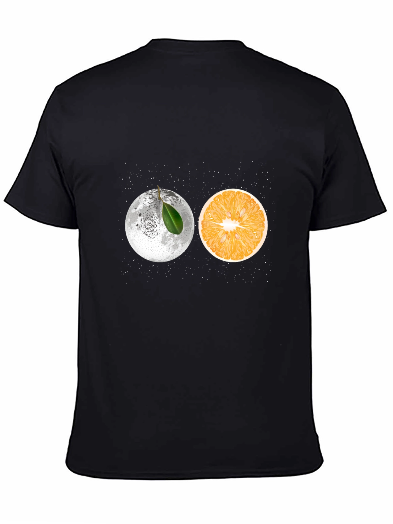 Moon Orange Graphic Tee - Unique Design T-Shirt