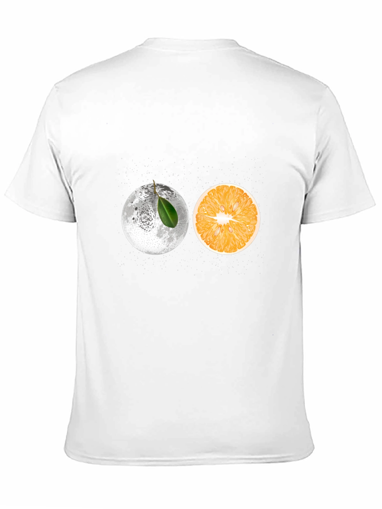 Moon Orange Graphic Tee - Unique Design T-Shirt
