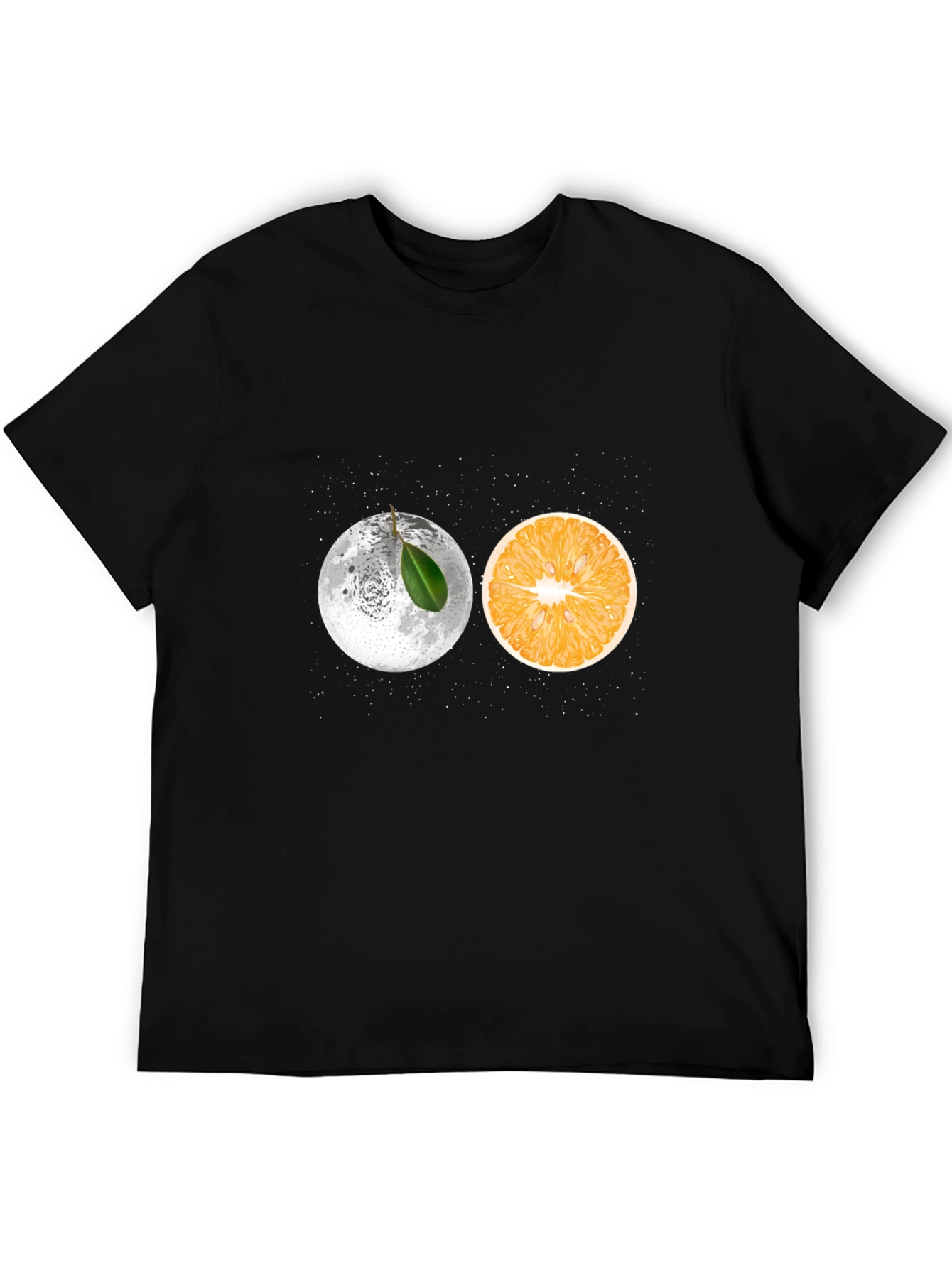 Moon Orange Graphic Tee - Unique Design T-Shirt