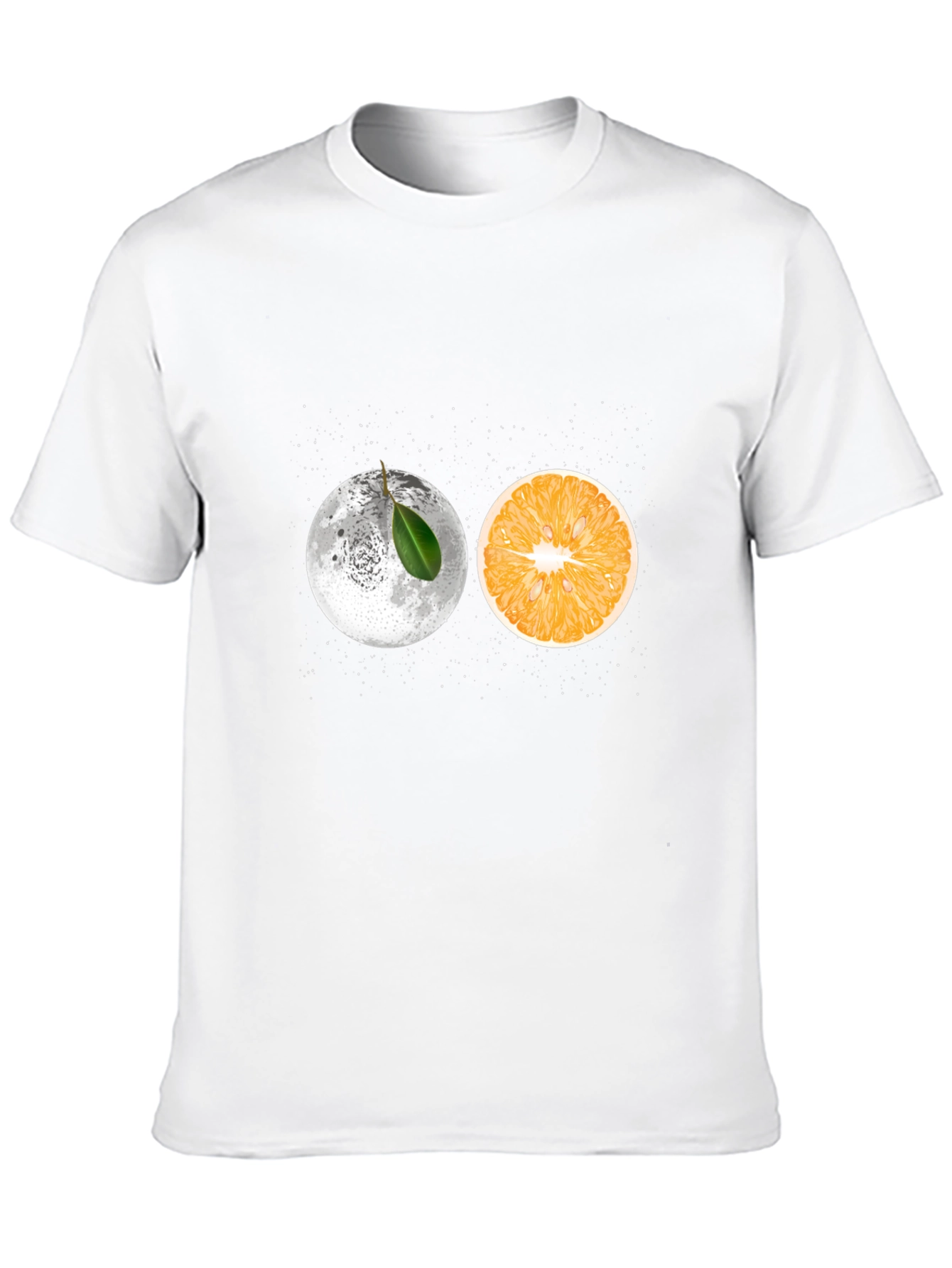 Moon Orange Graphic Tee - Unique Design T-Shirt