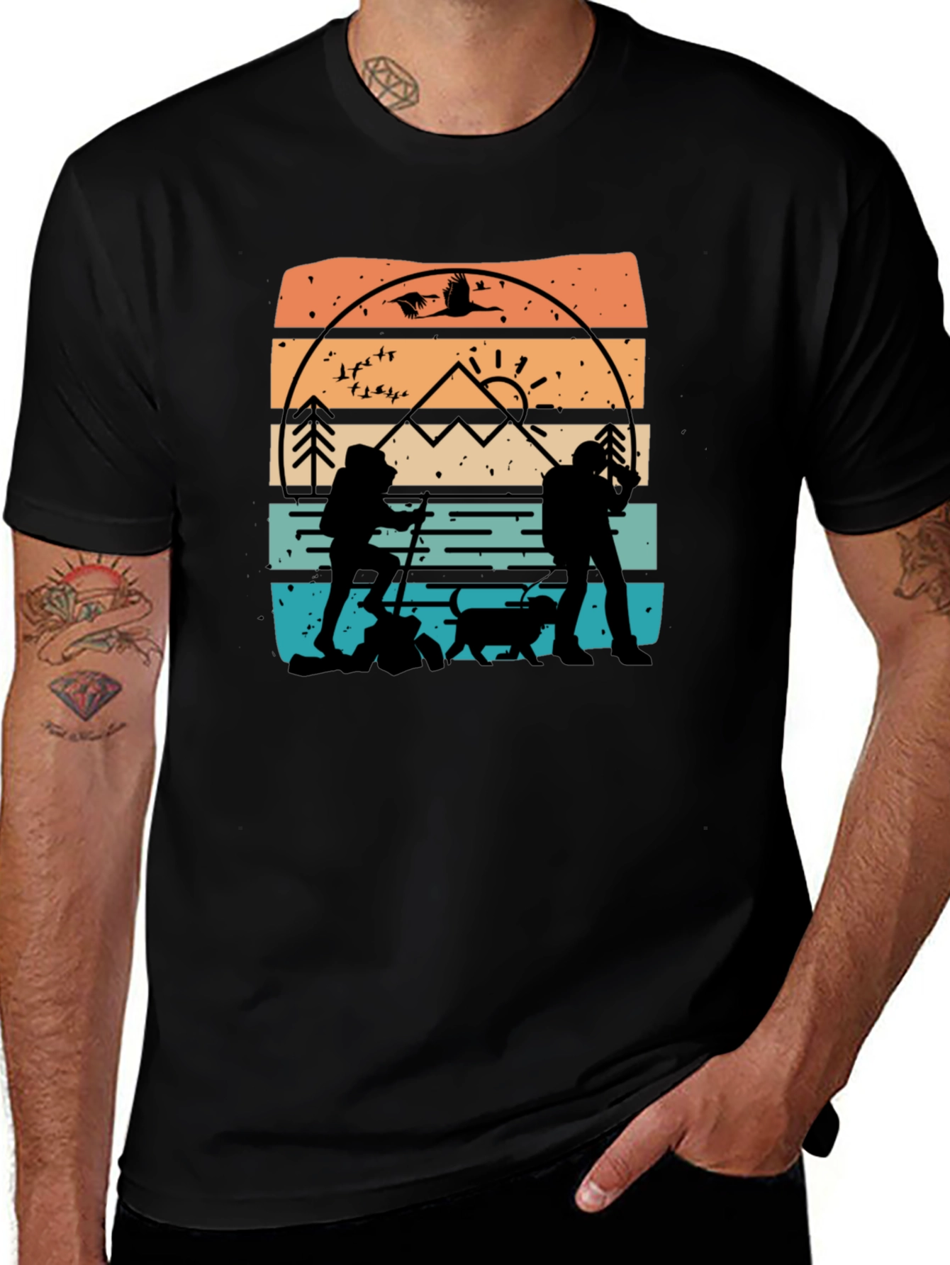Nature Hiking Graphic T-Shirt