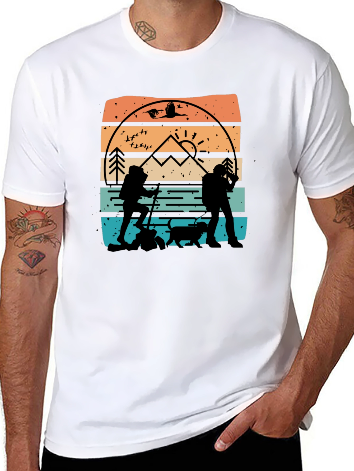 Nature Hiking Graphic T-Shirt