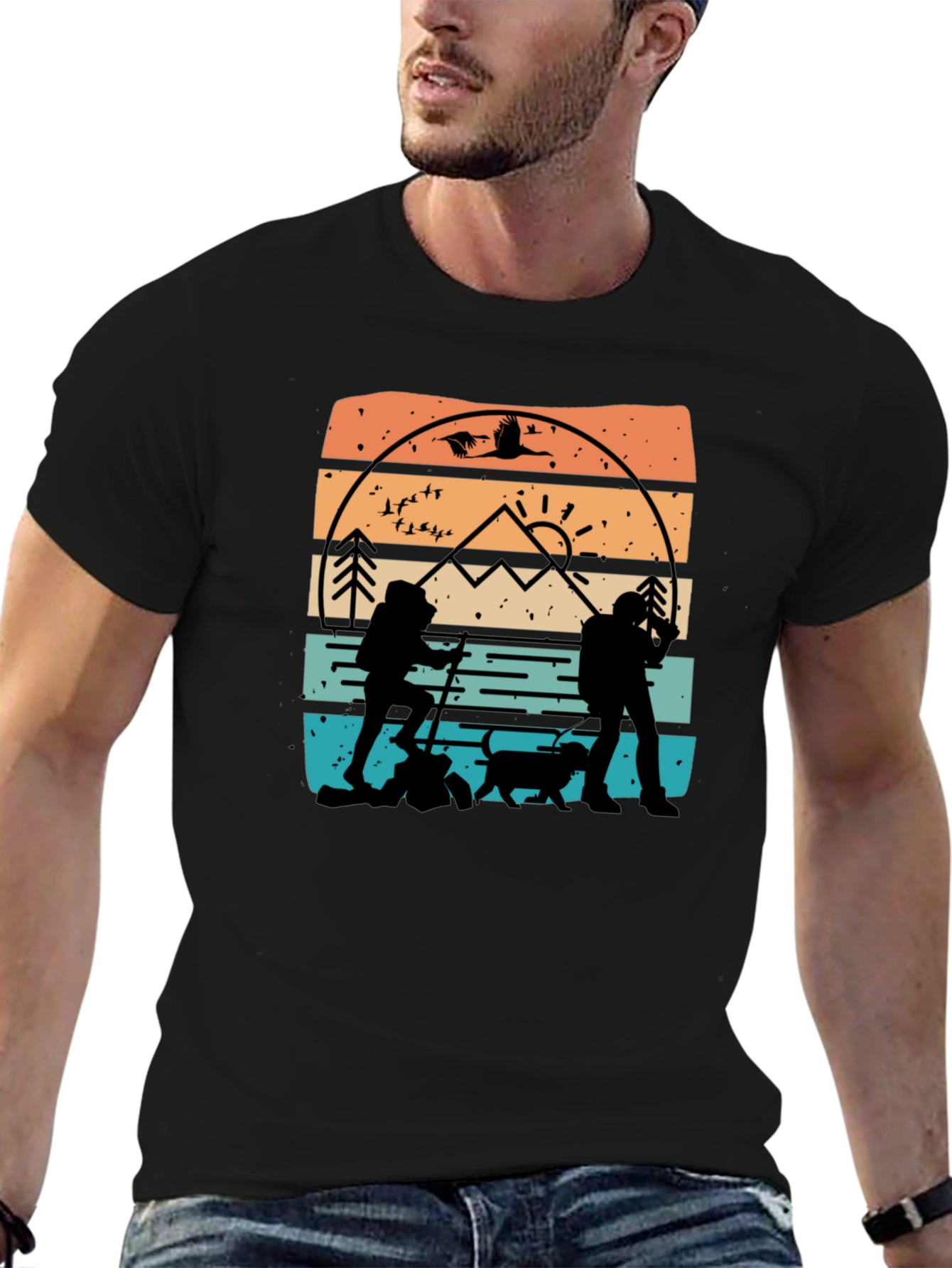 Nature Hiking Graphic T-Shirt