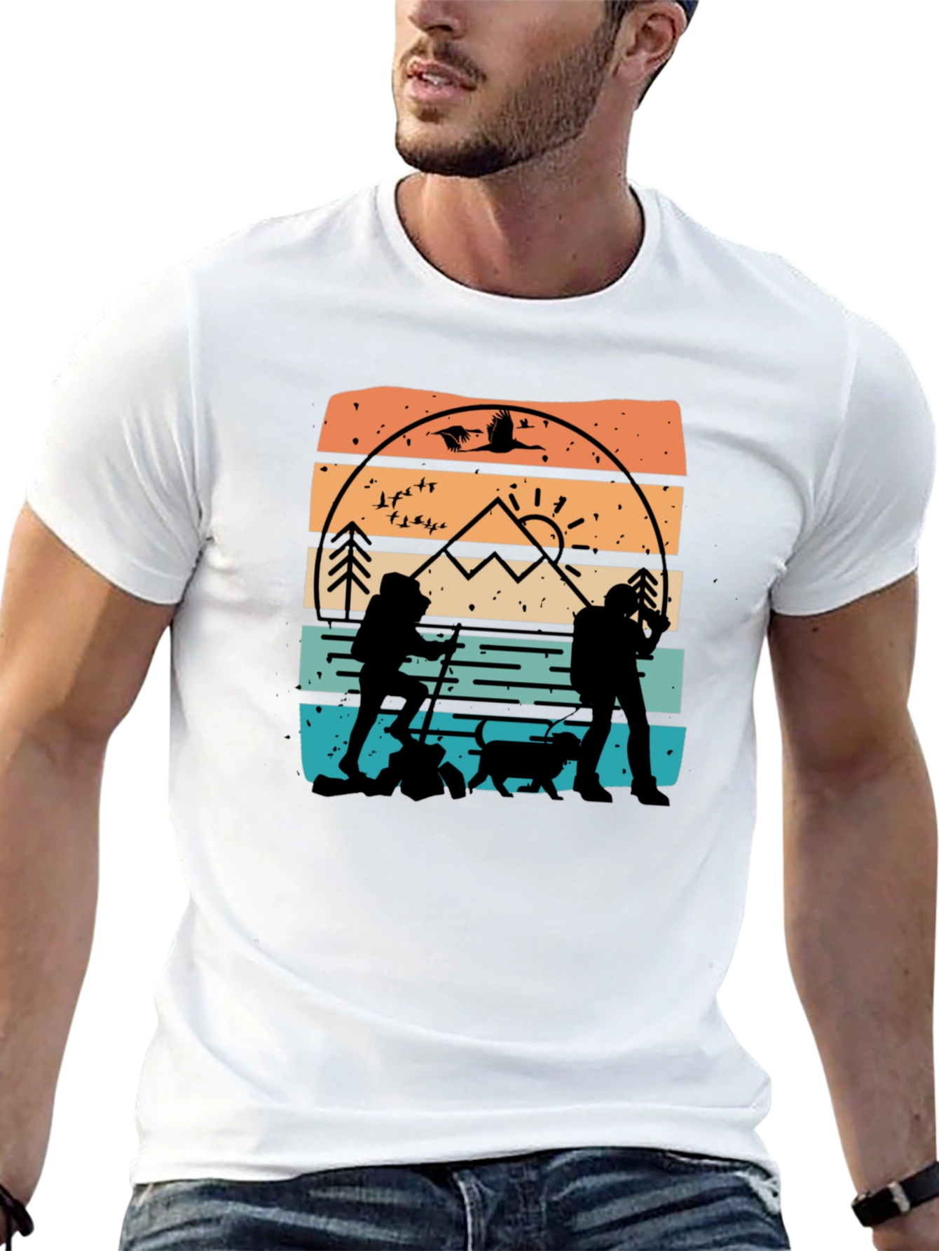 Nature Hiking Graphic T-Shirt