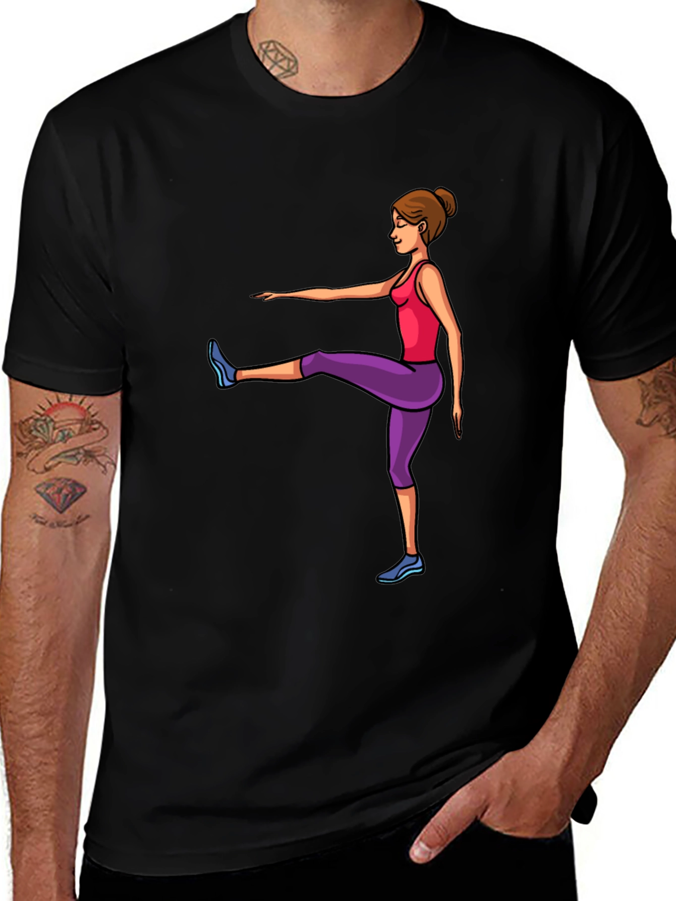 Fitness Fun Graphic Tee - Active Lifestyle Shirt