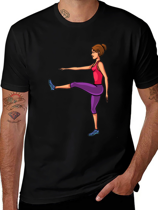 Fitness Fun Graphic Tee - Active Lifestyle Shirt