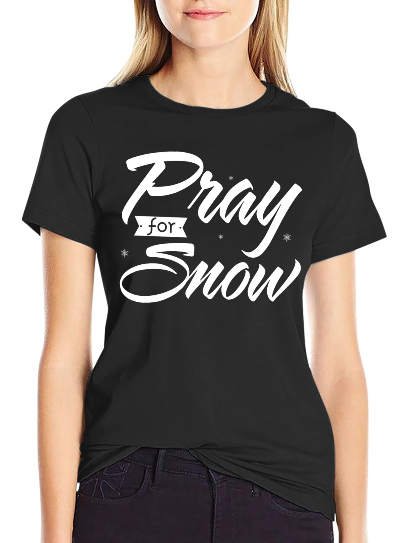 Pray for Snow Graphic T-Shirt
