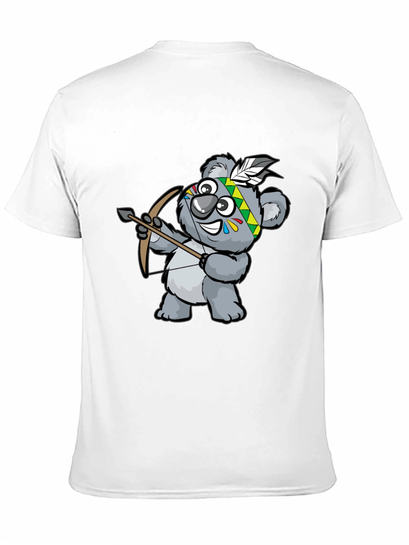 Koala Archer Graphic Tee - Black Cotton T-Shirt