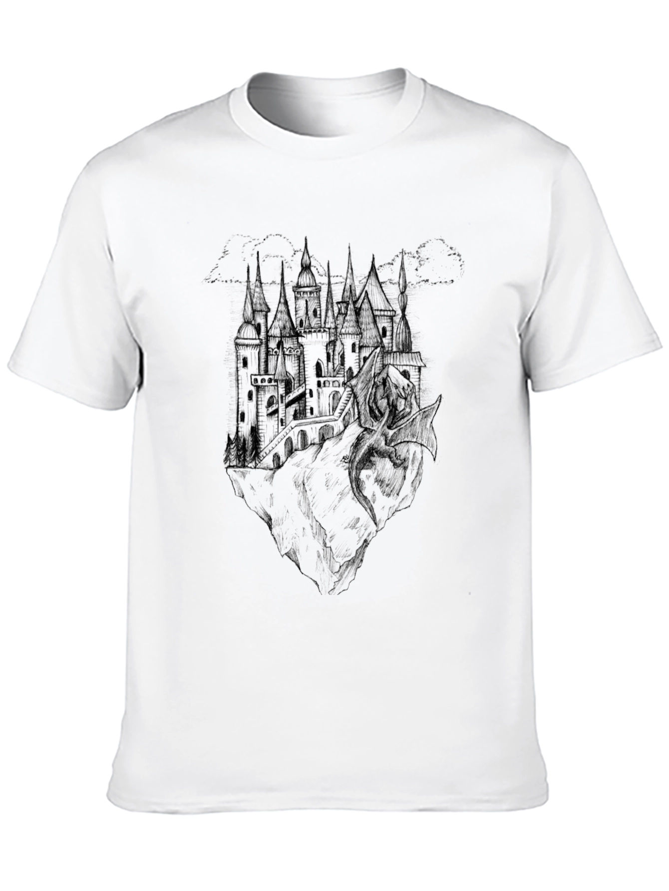 Dark Castle Graphic Tee - Mens Black T-Shirt