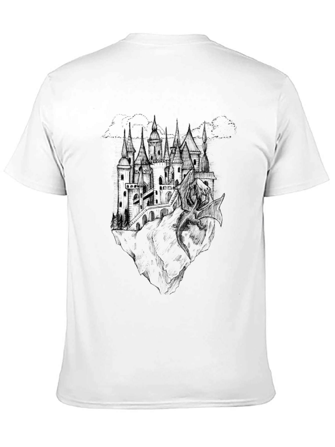 Dark Castle Graphic Tee - Mens Black T-Shirt