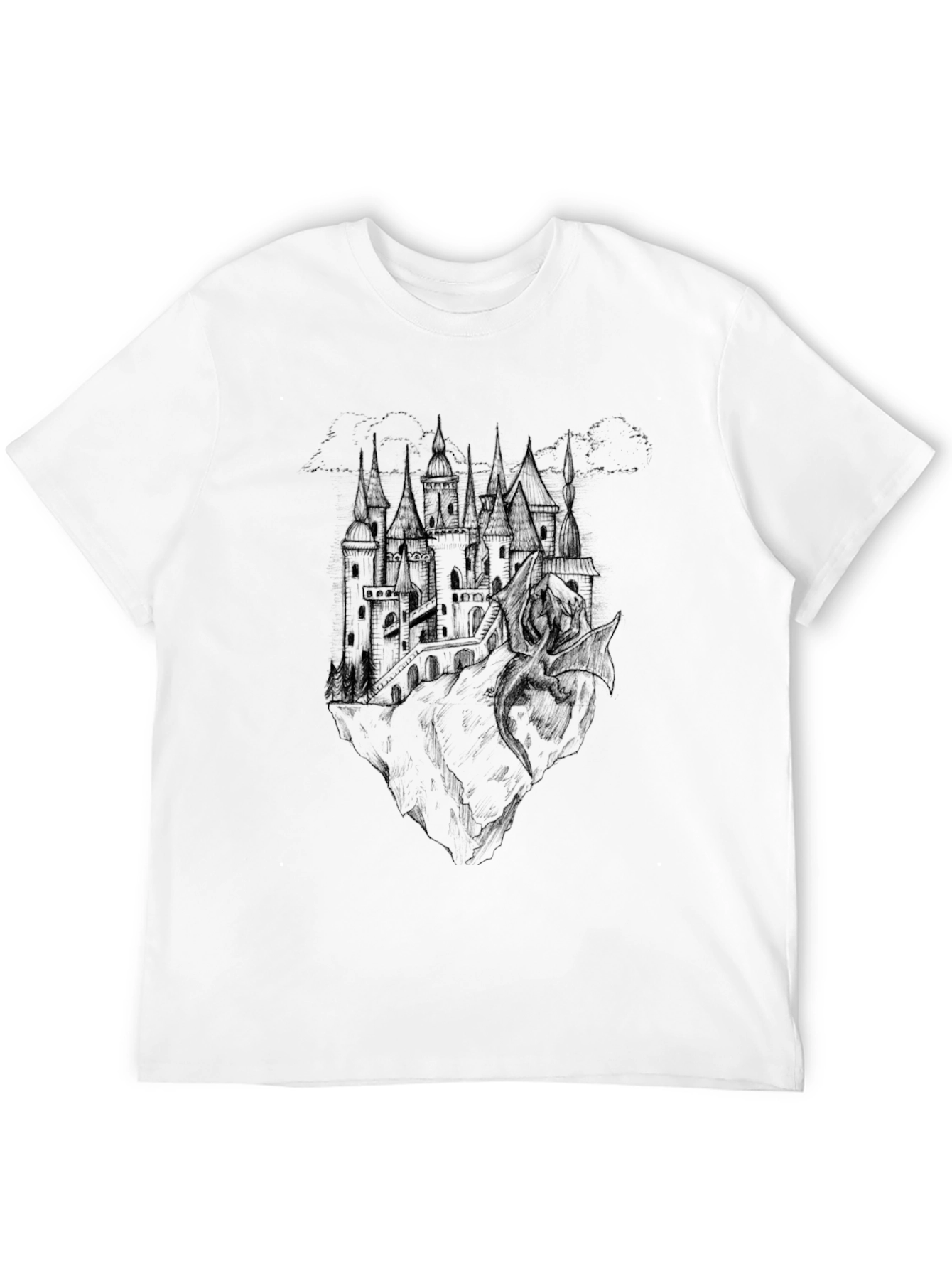 Dark Castle Graphic Tee - Mens Black T-Shirt
