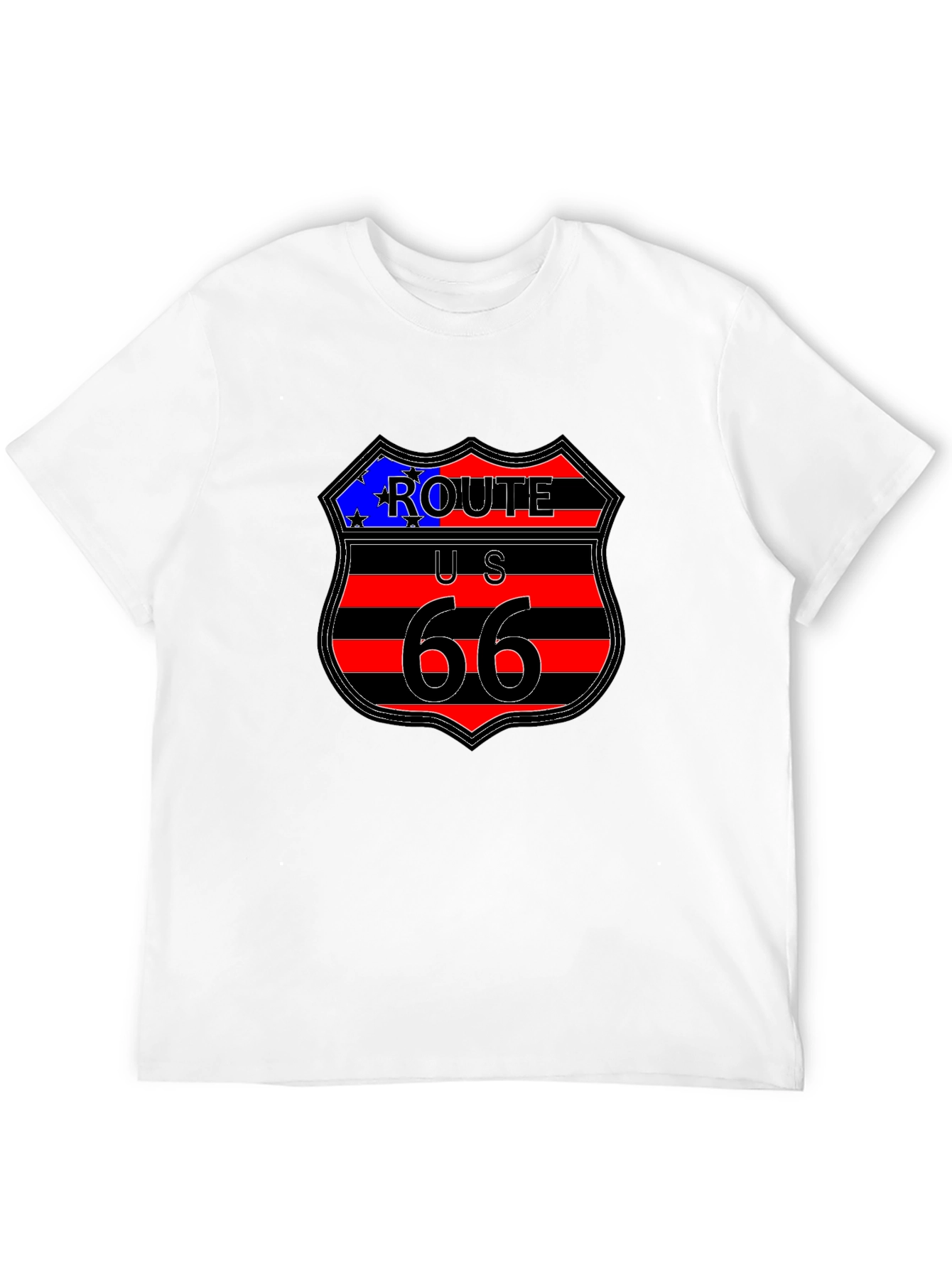 Route 66 Graphic Tee - Classic Americana Style