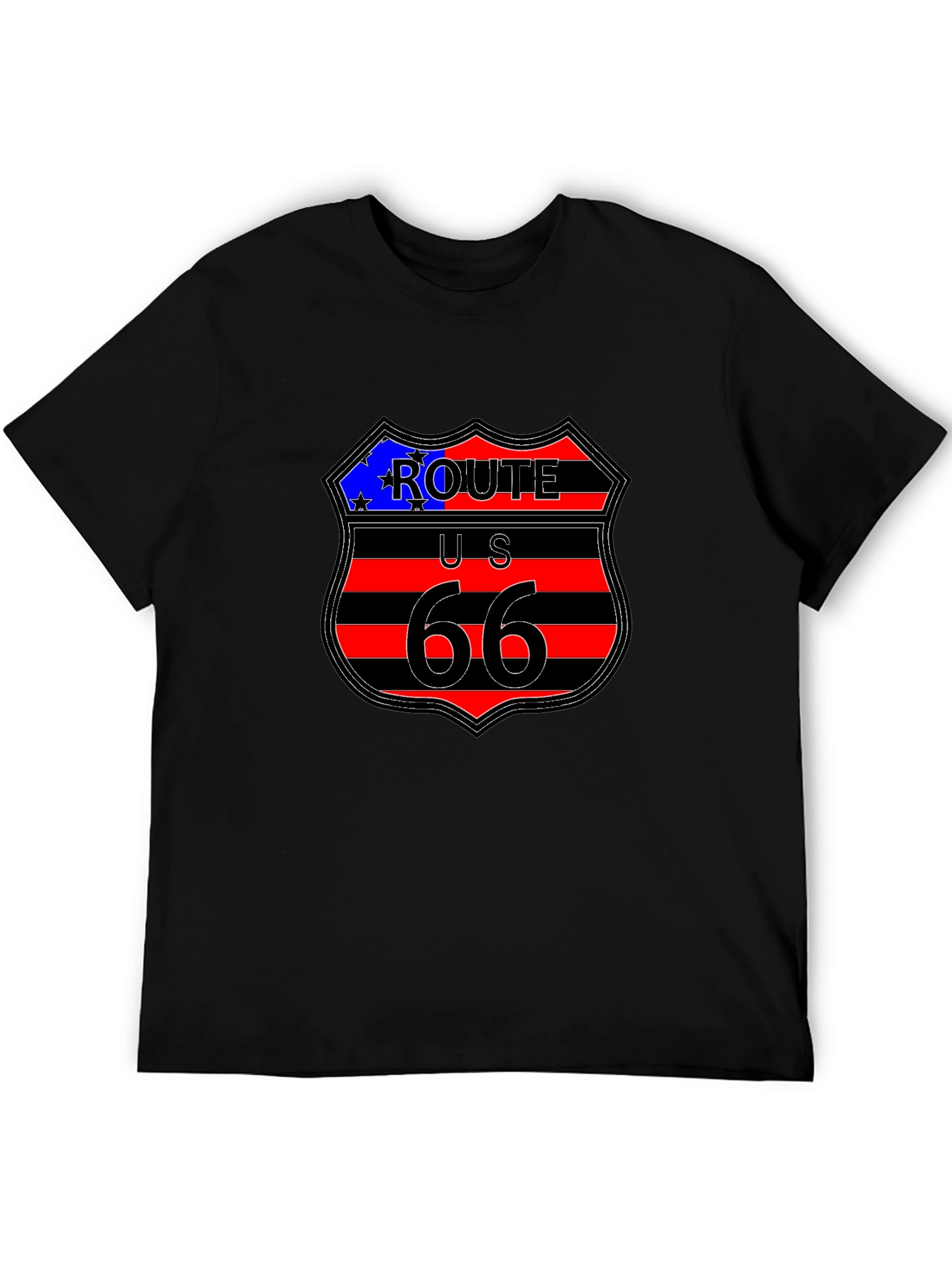 Route 66 Graphic Tee - Classic Americana Style