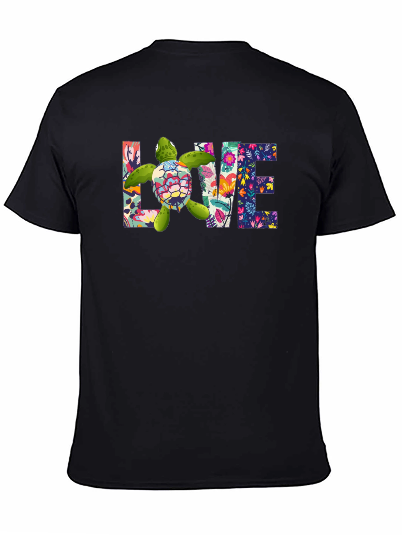 Floral Sea Turtle Love T-Shirt