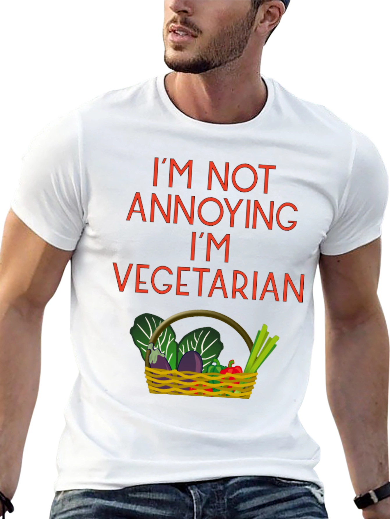 Vegetarian T-Shirt - Funny Graphic Tee