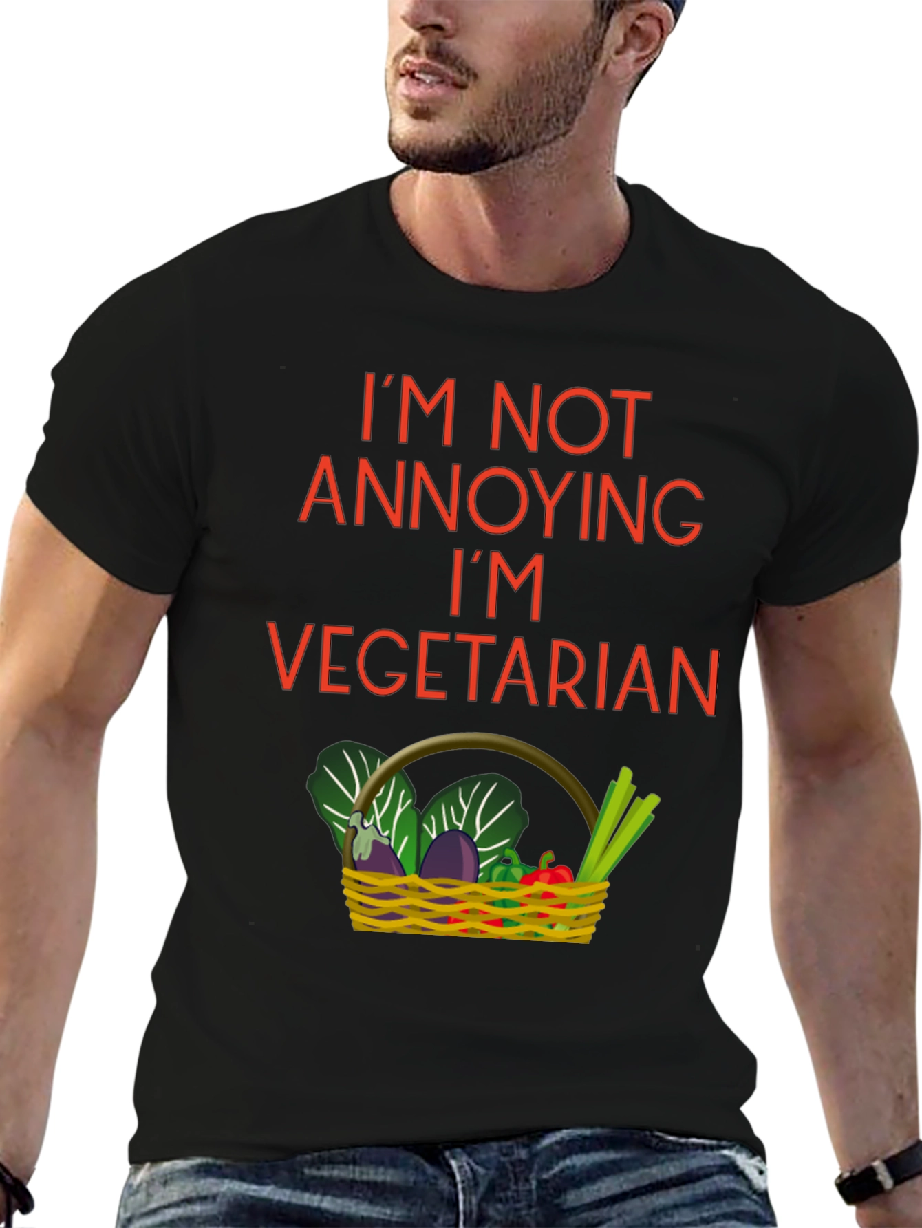 Vegetarian T-Shirt - Funny Graphic Tee
