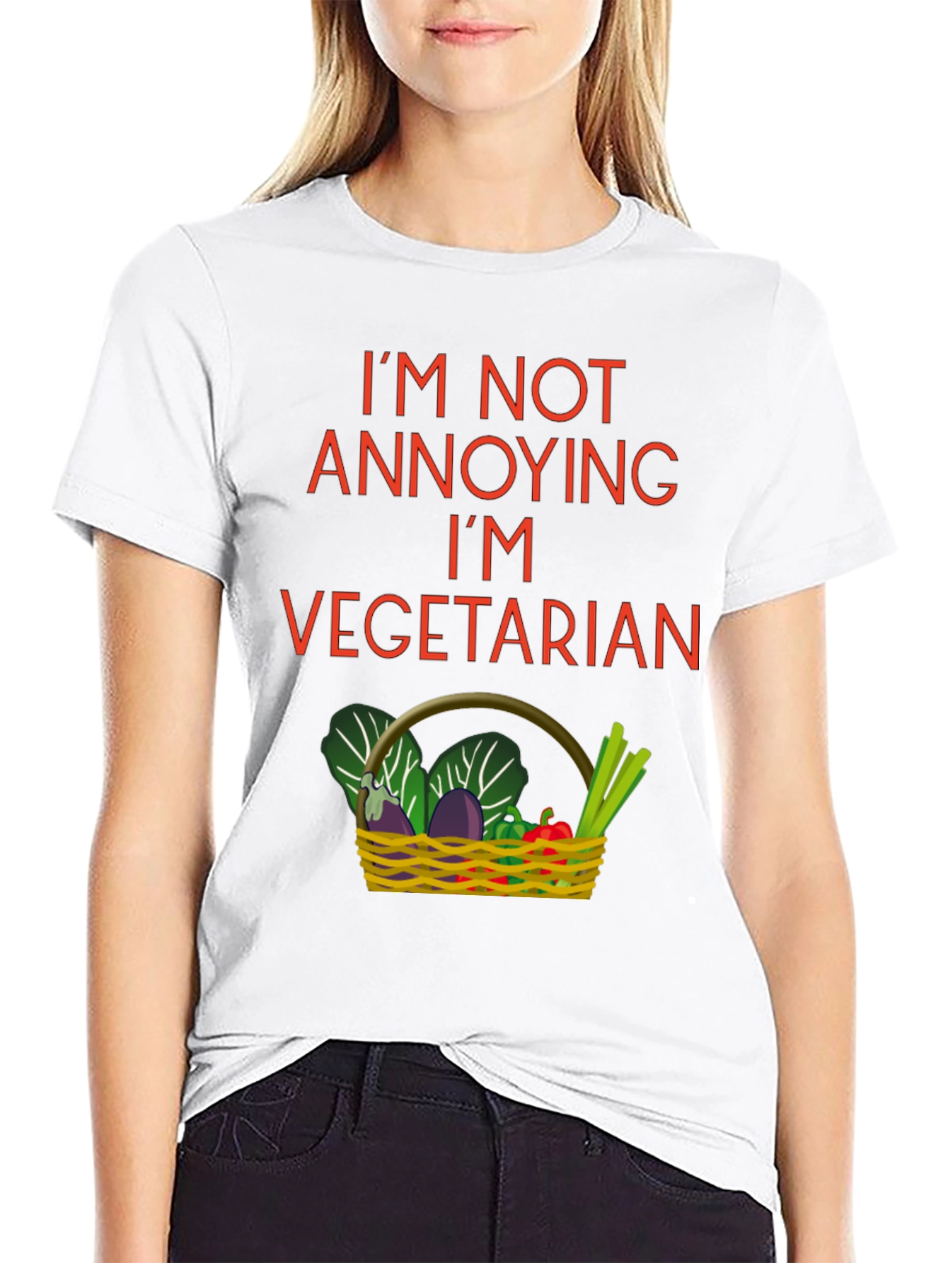 Vegetarian T-Shirt - Funny Graphic Tee
