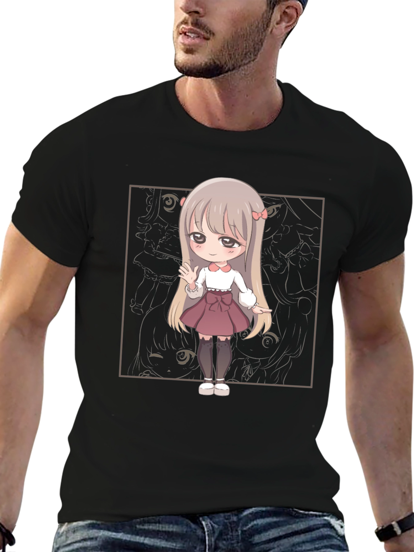 Anime Girl Graphic Tee - Casual Comfort
