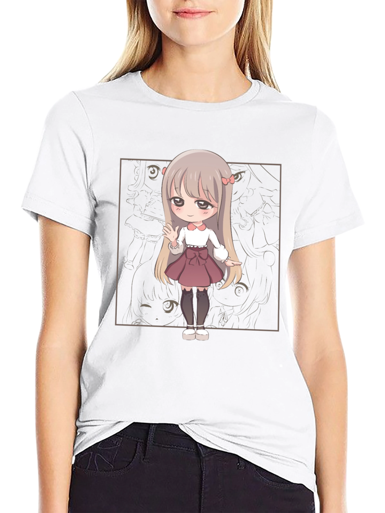 Anime Girl Graphic Tee - Casual Comfort