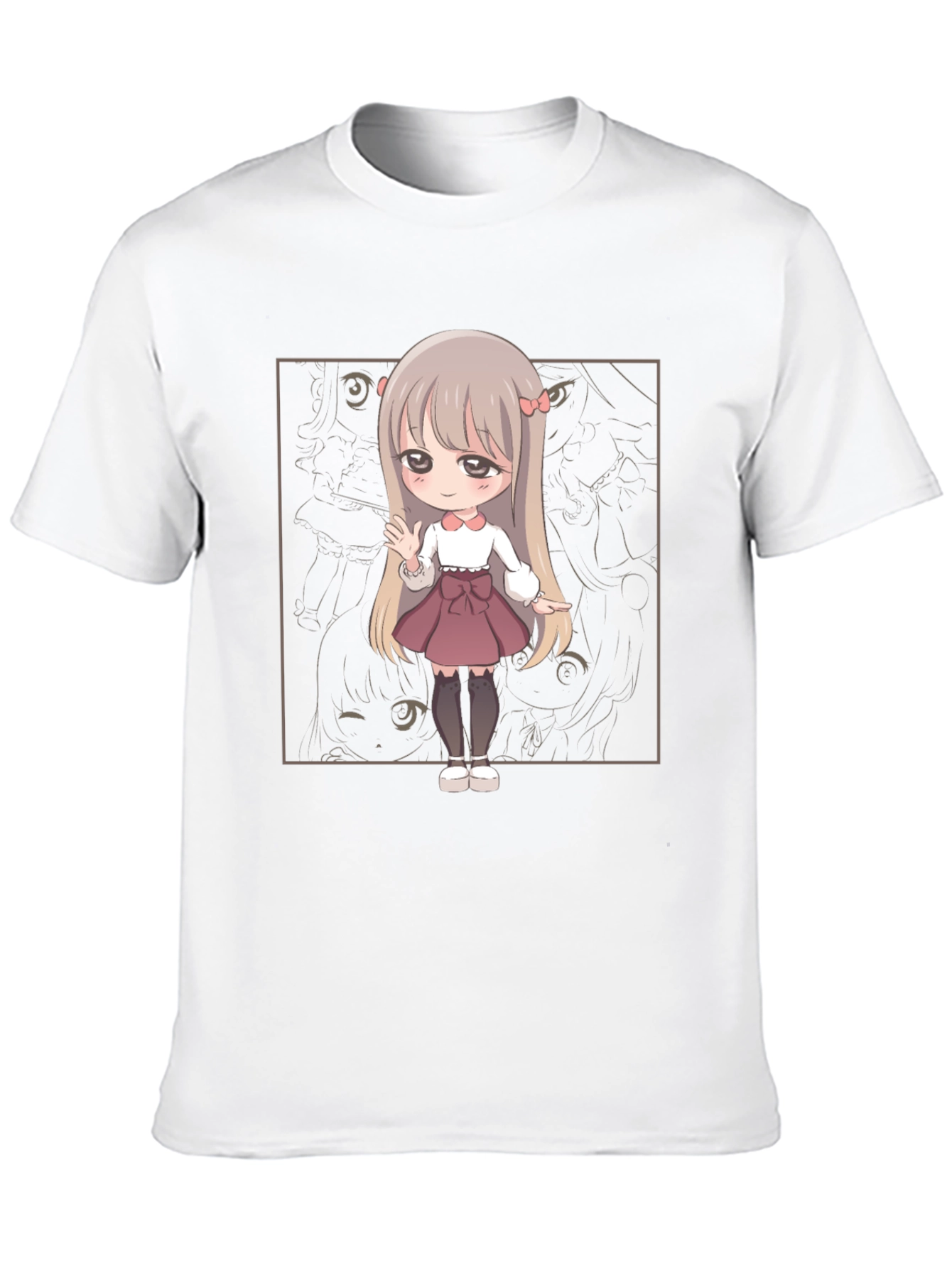 Anime Girl Graphic Tee - Casual Comfort