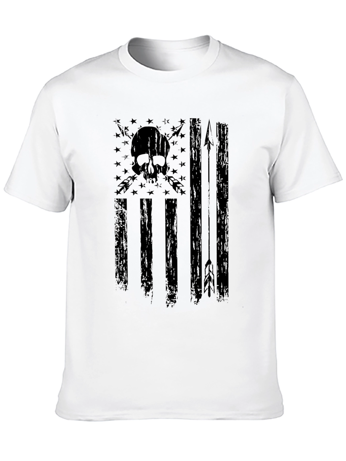 American Flag Skull & Arrow T-Shirt