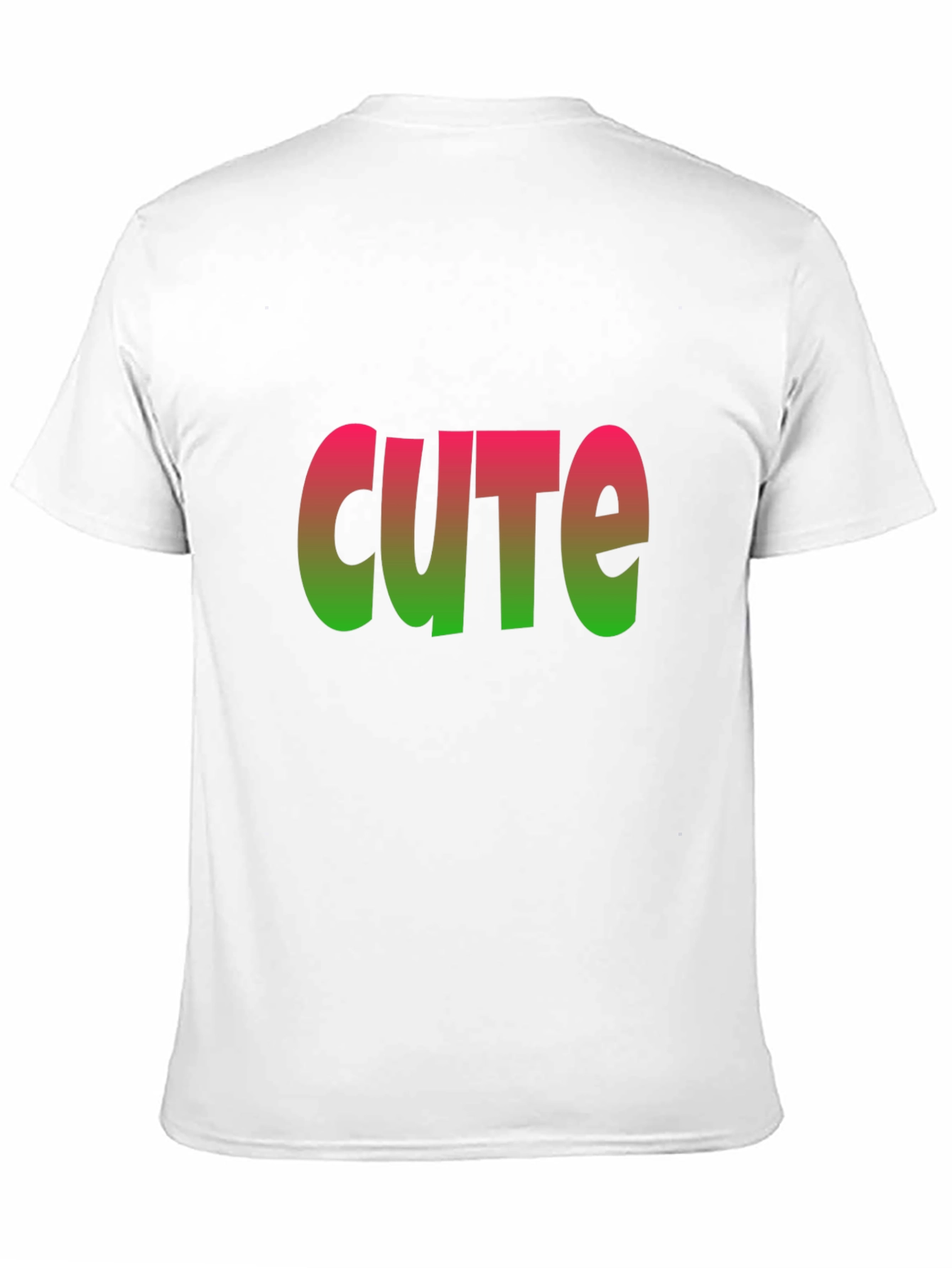 Cute Gradient Graphic Black T-Shirt