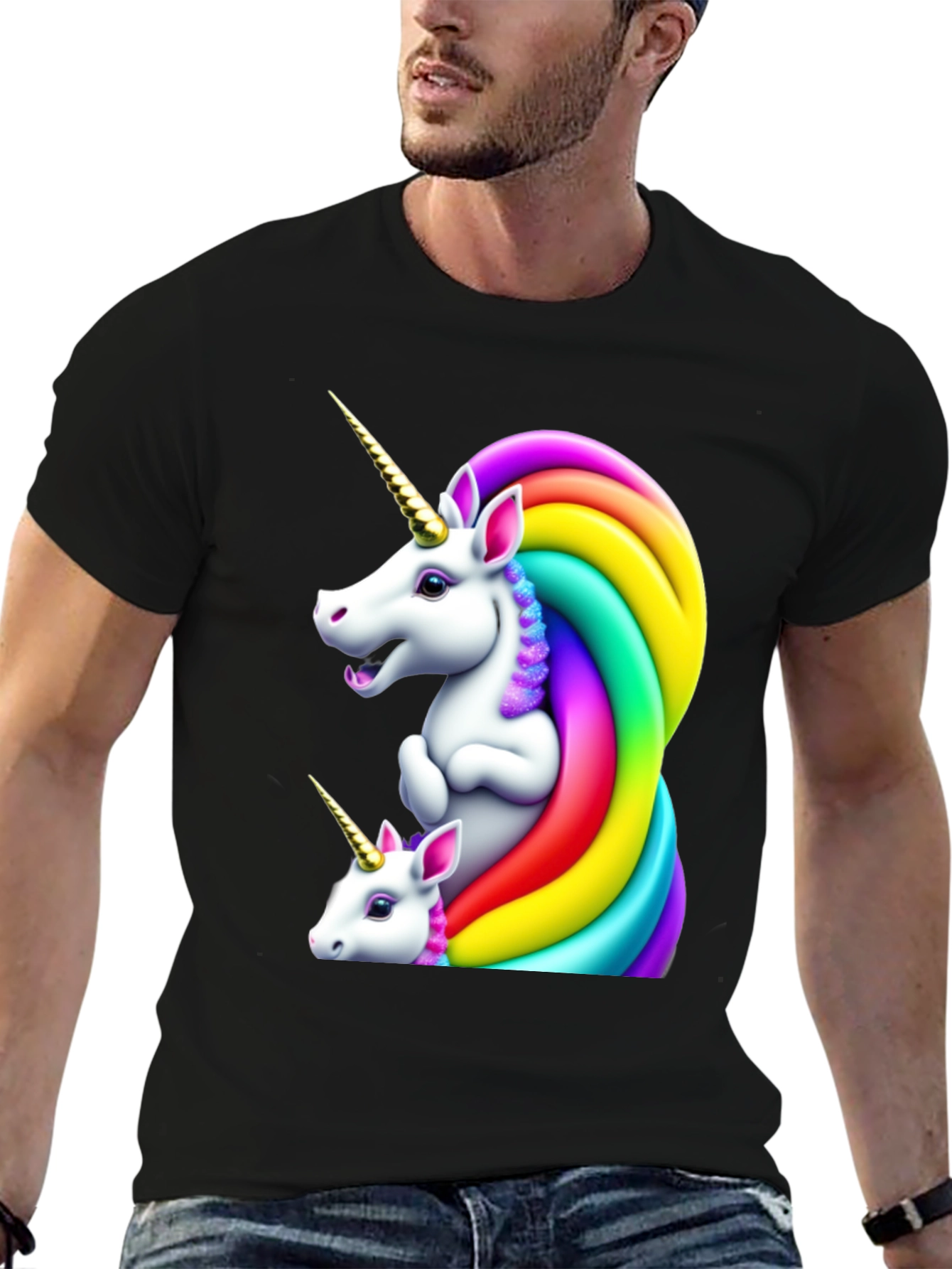 Rainbow Unicorn Graphic Tee