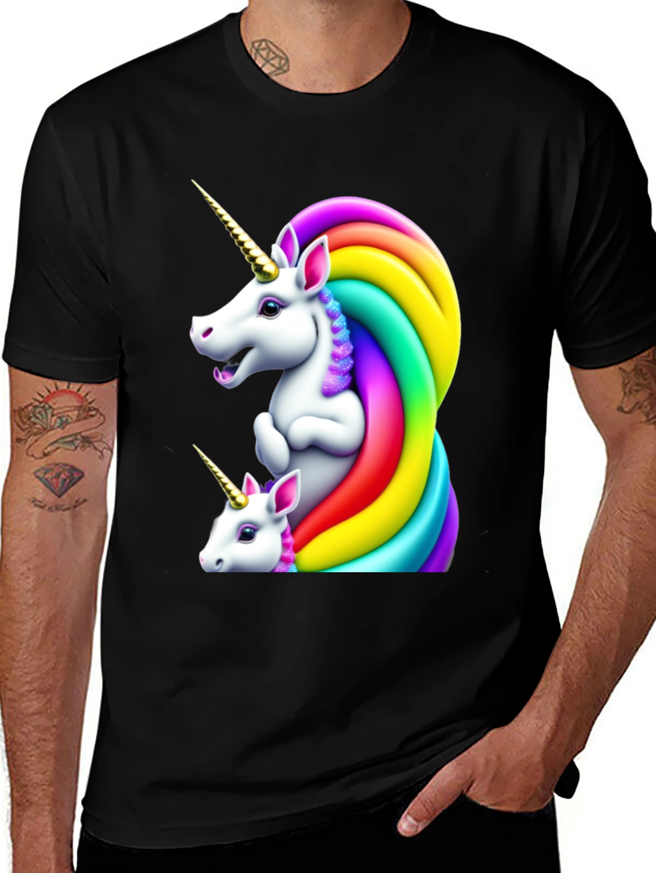 Rainbow Unicorn Graphic Tee