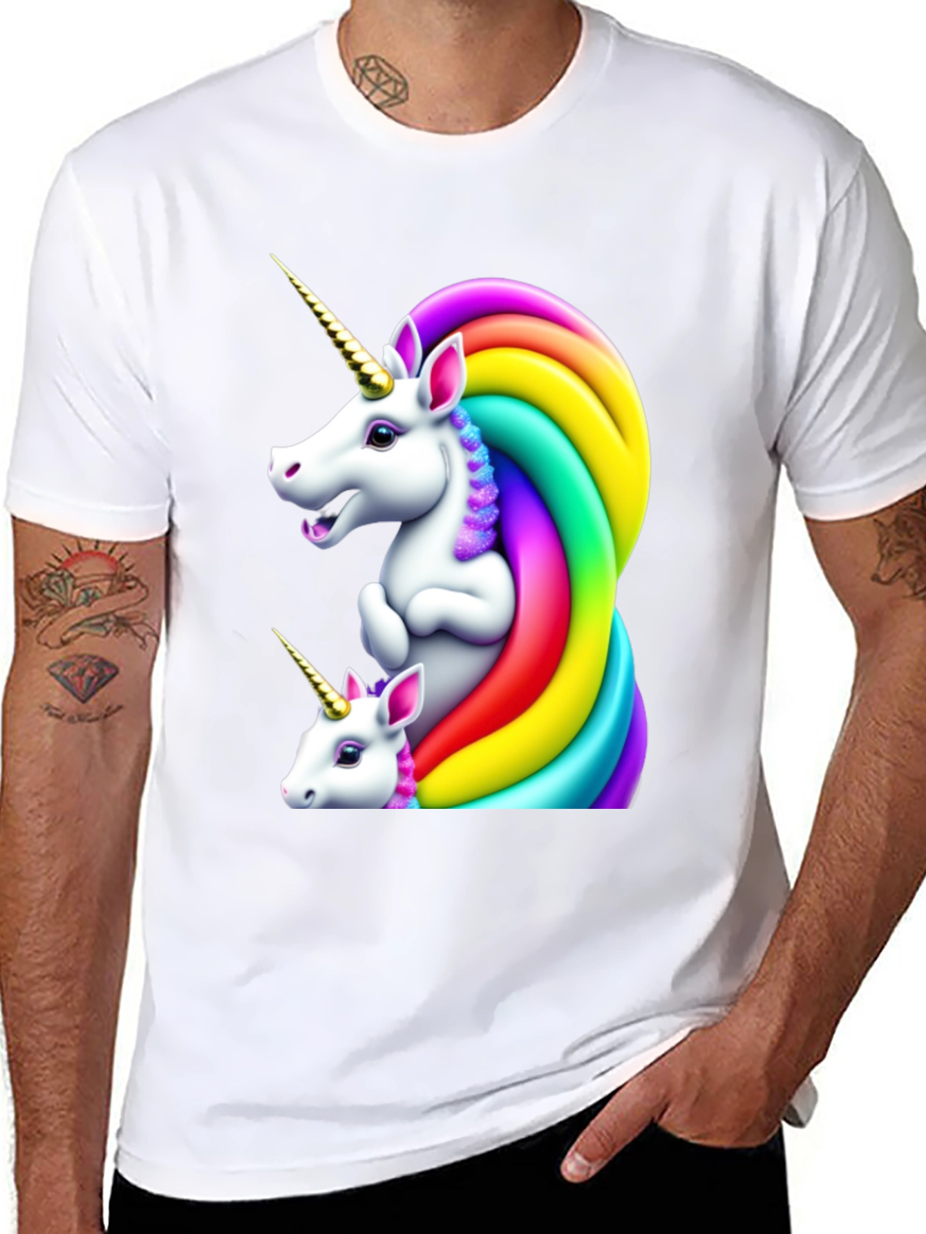 Rainbow Unicorn Graphic Tee