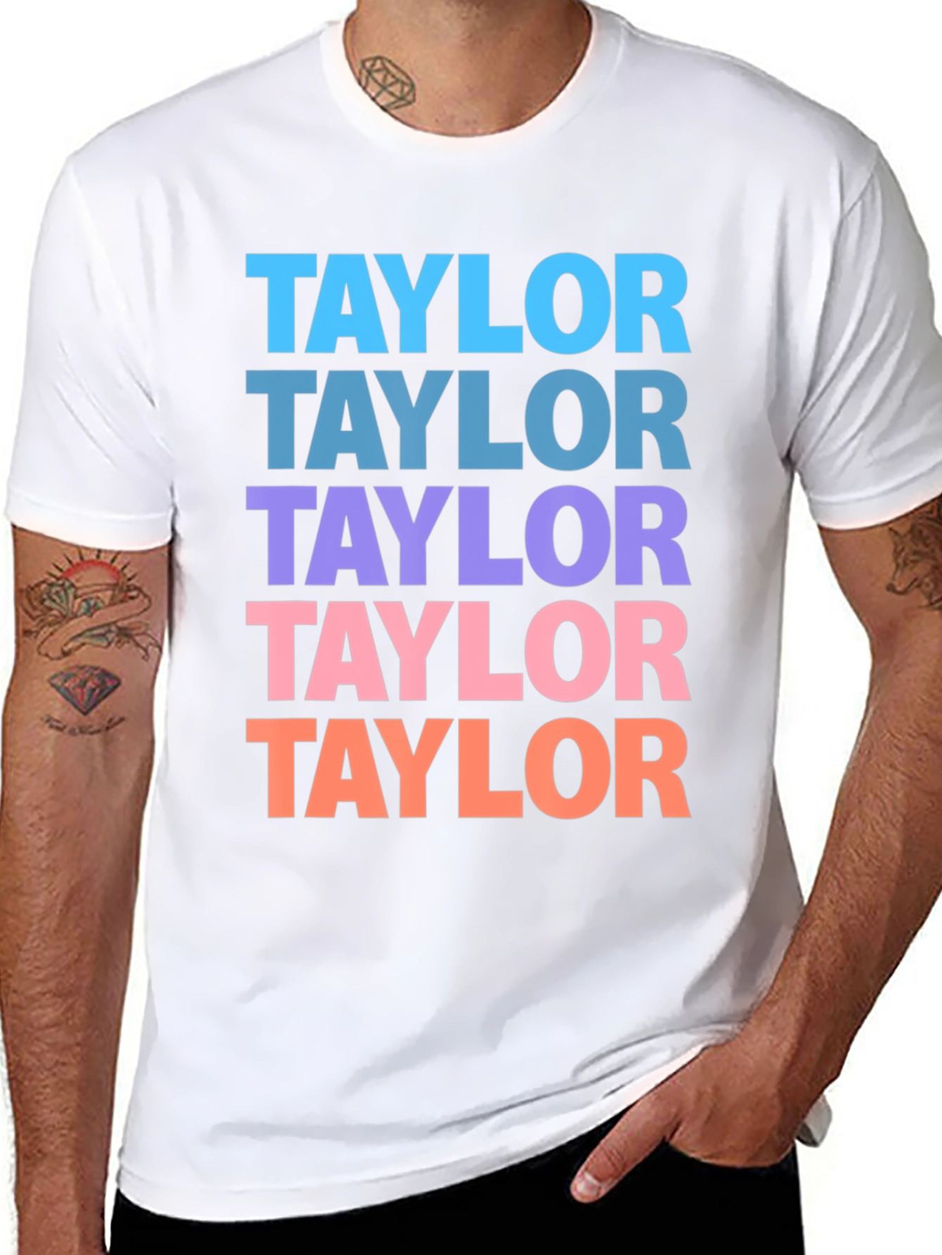Taylor Repeat Graphic Black T-Shirt