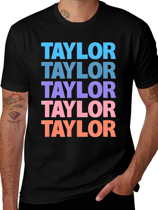 Taylor Repeat Graphic Black T-Shirt