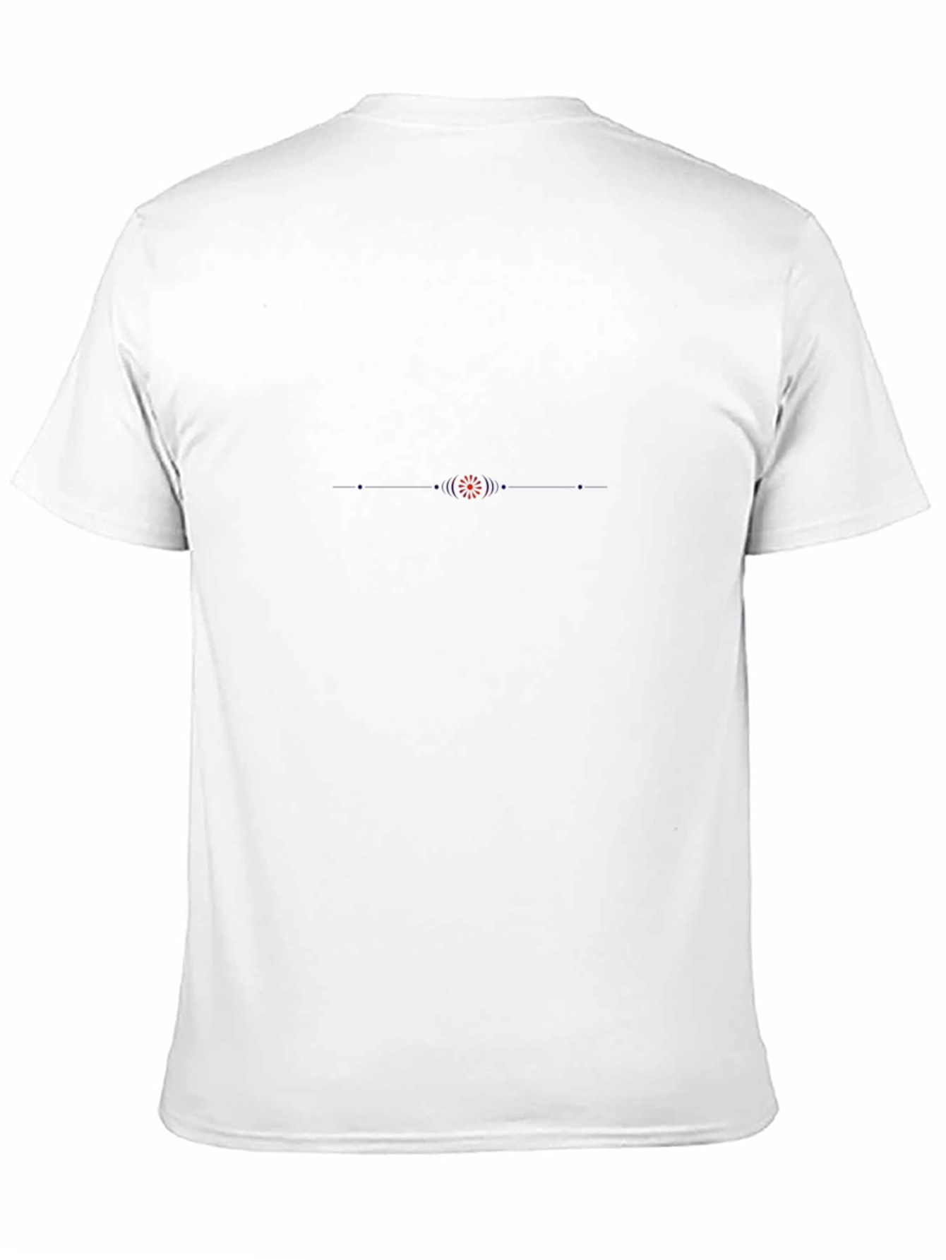 Mens Black T-Shirt with Minimalist Graphic Design