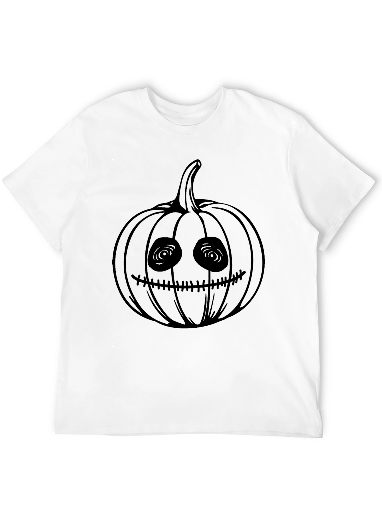 Spooky Pumpkin Tee - Halloween Black T-Shirt