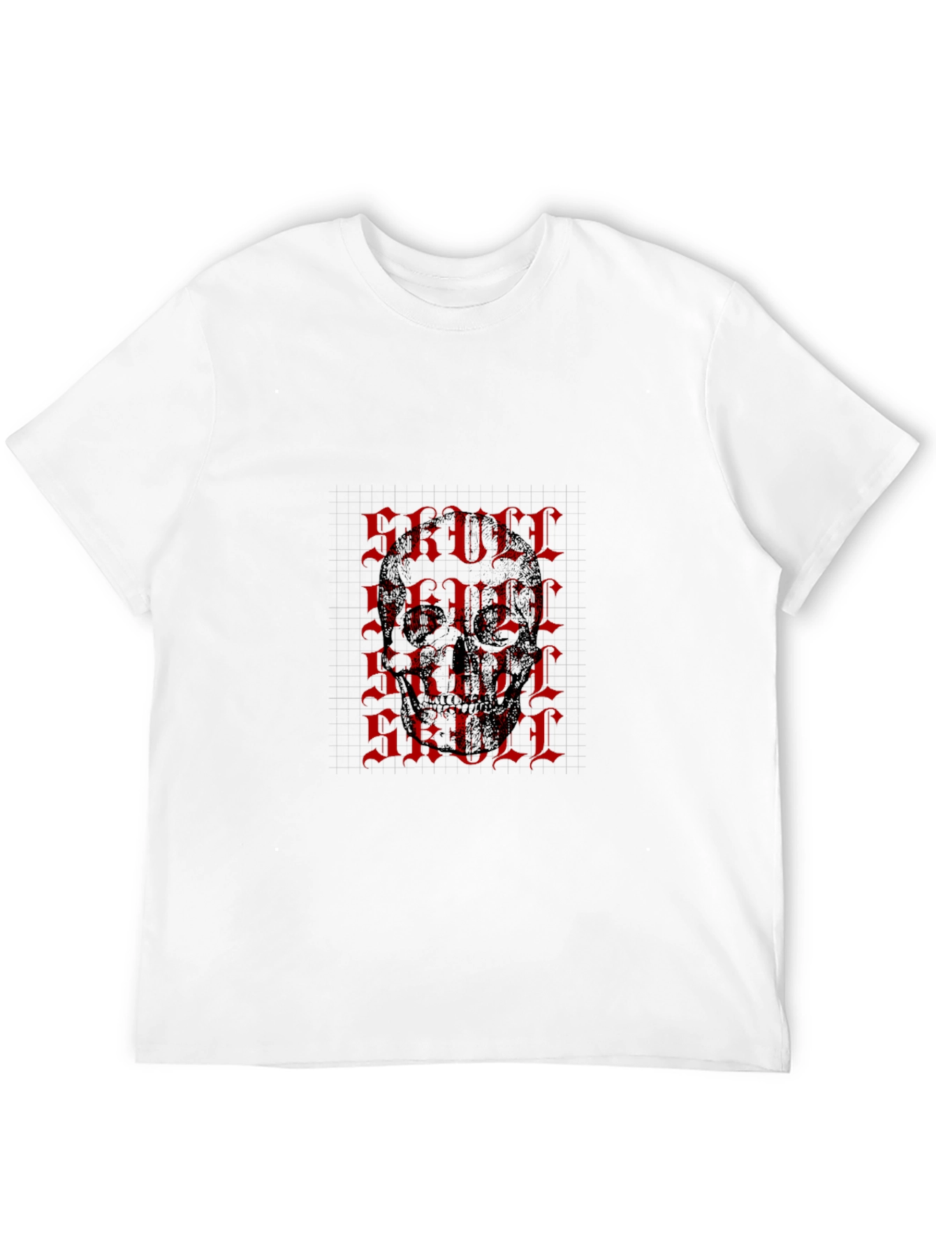 Skull Print Black T-Shirt
