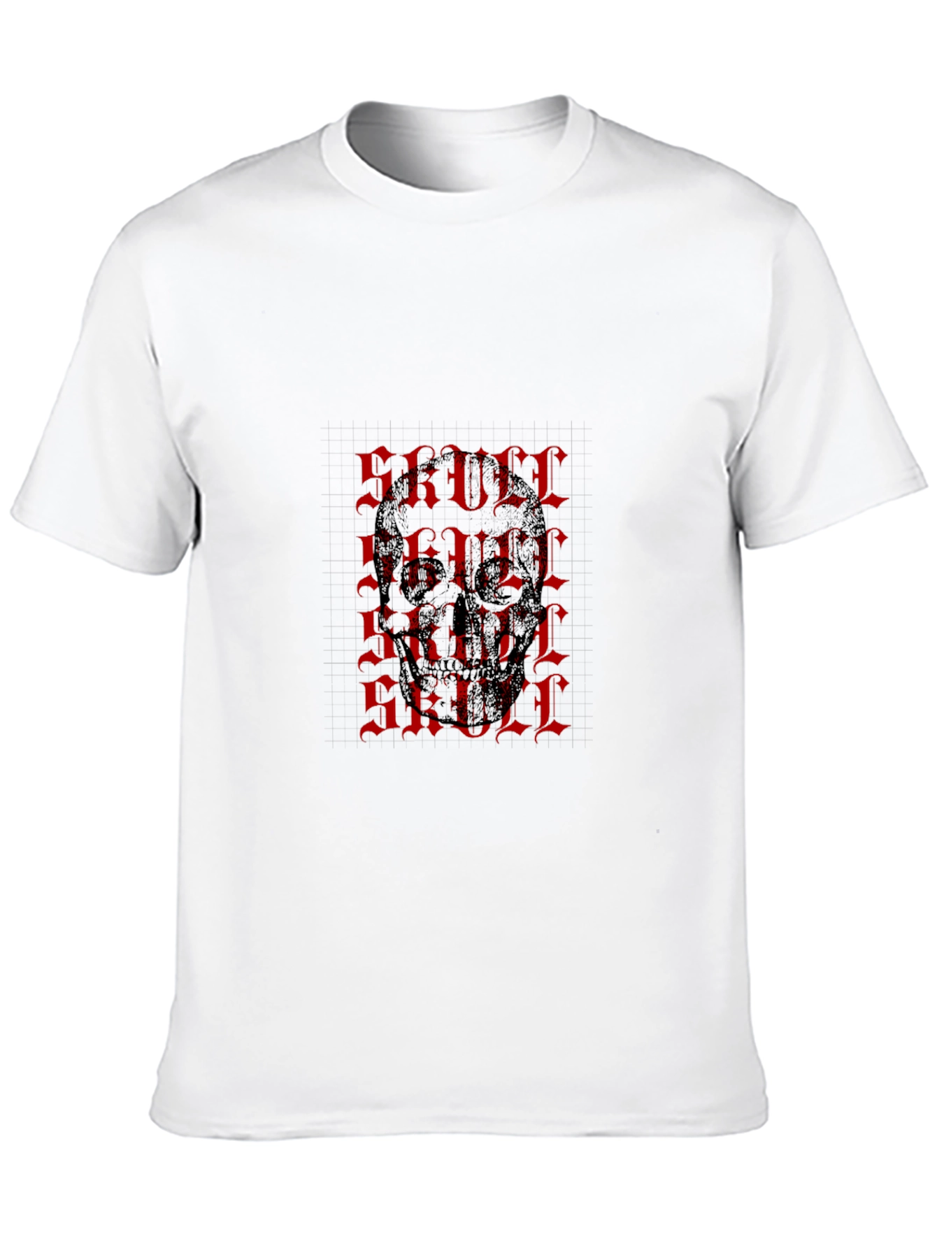 Skull Print Black T-Shirt