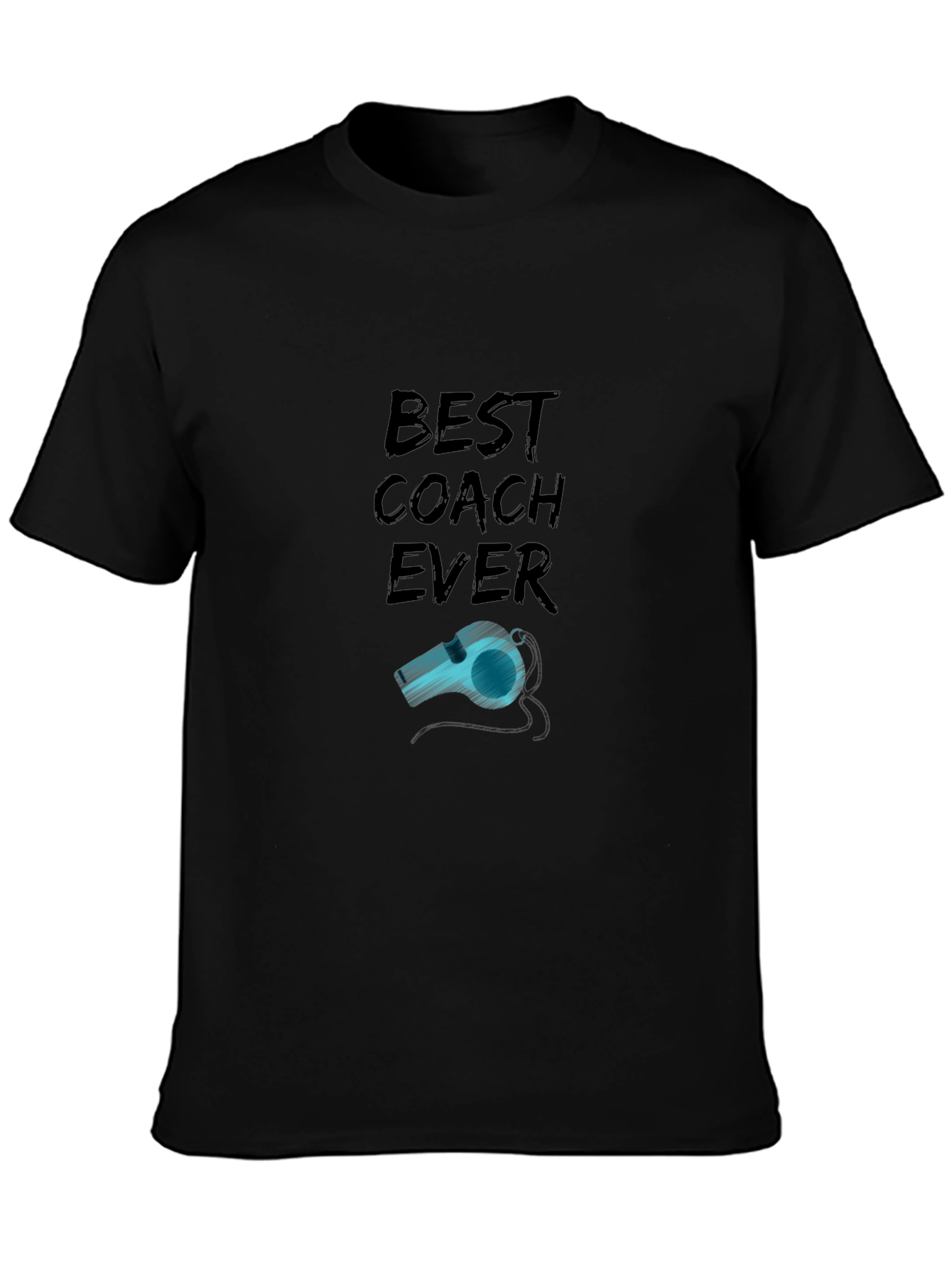 Best Coach Ever T-Shirt - Whistle Graphic Tee