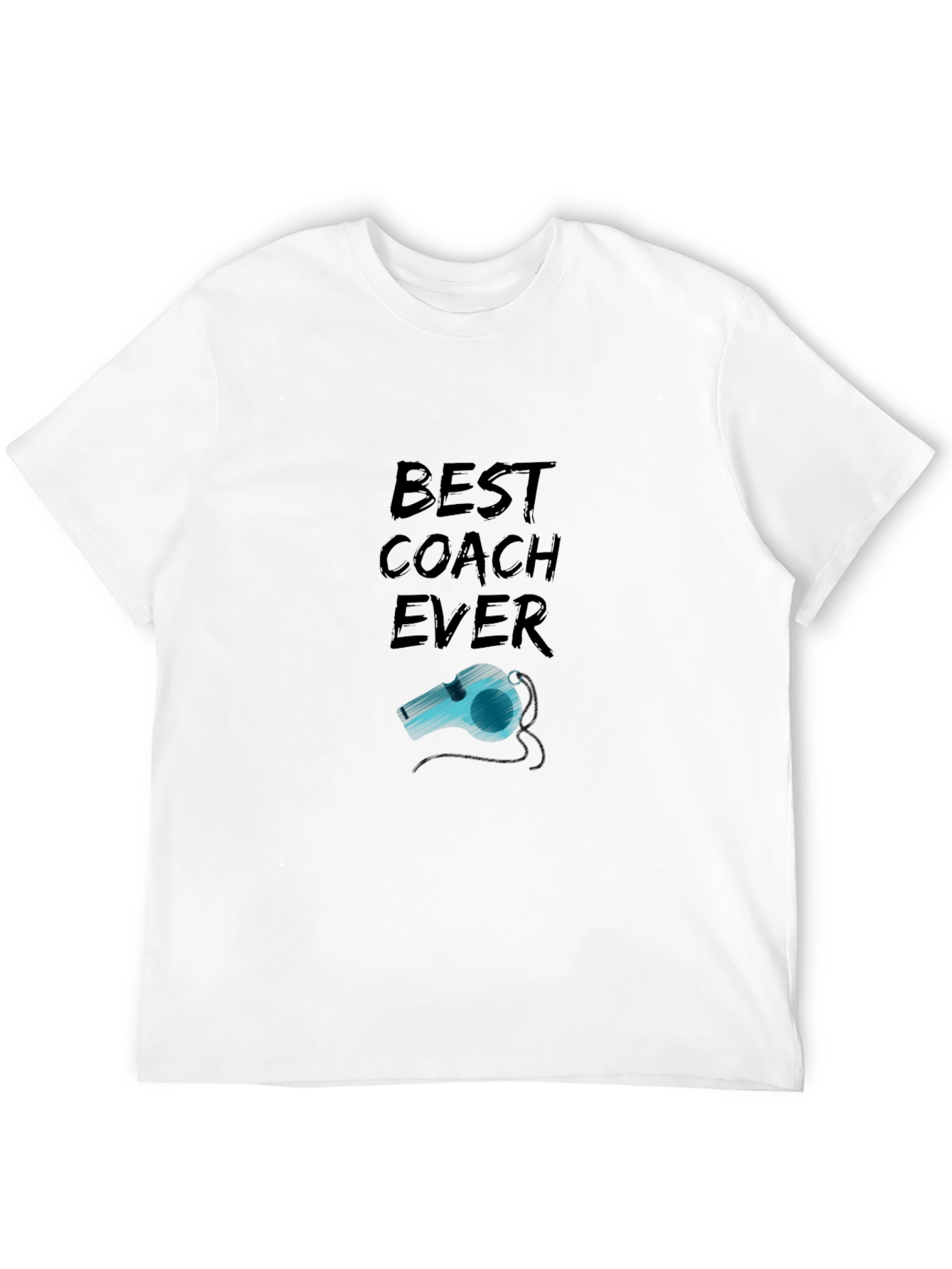 Best Coach Ever T-Shirt - Whistle Graphic Tee