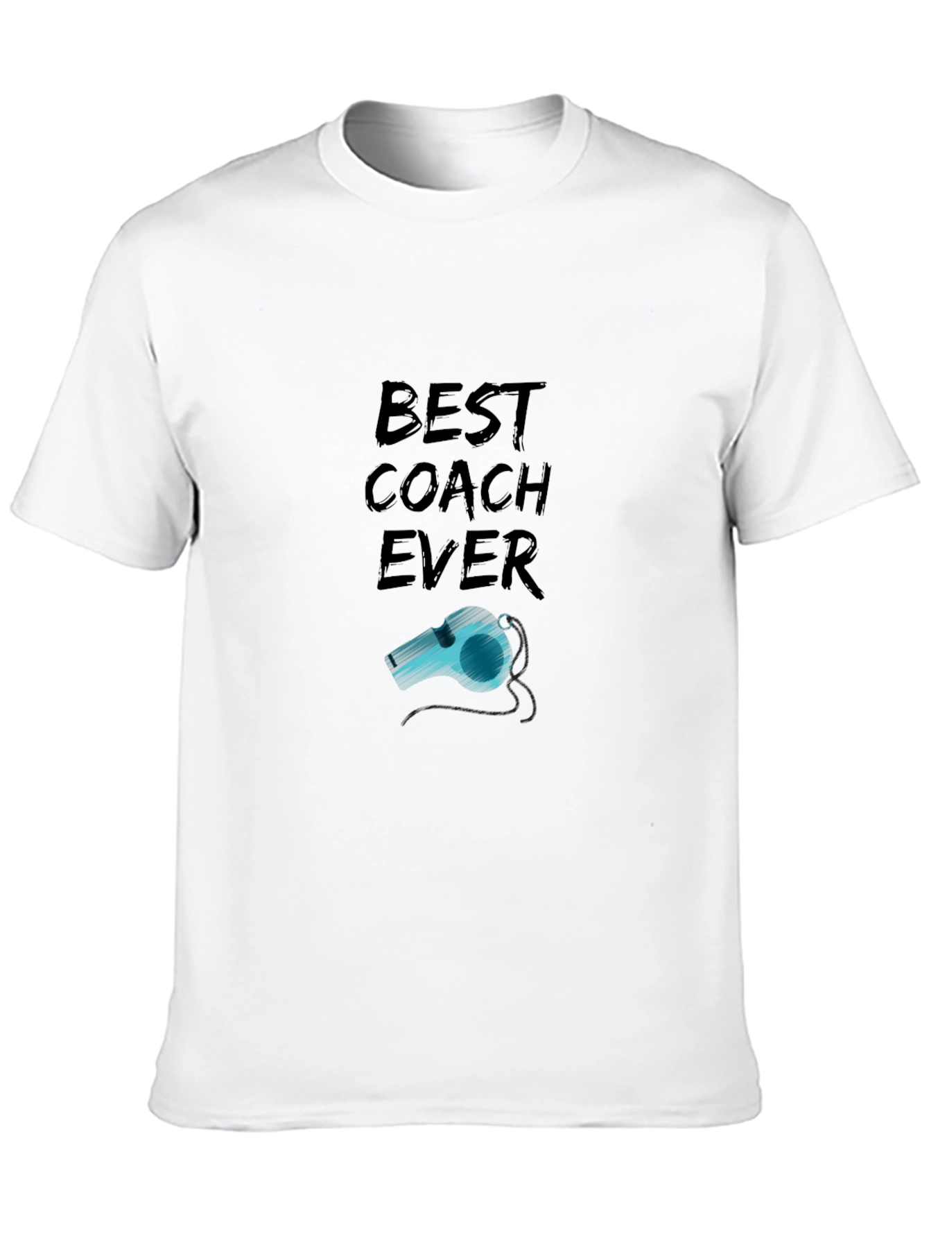 Best Coach Ever T-Shirt - Whistle Graphic Tee