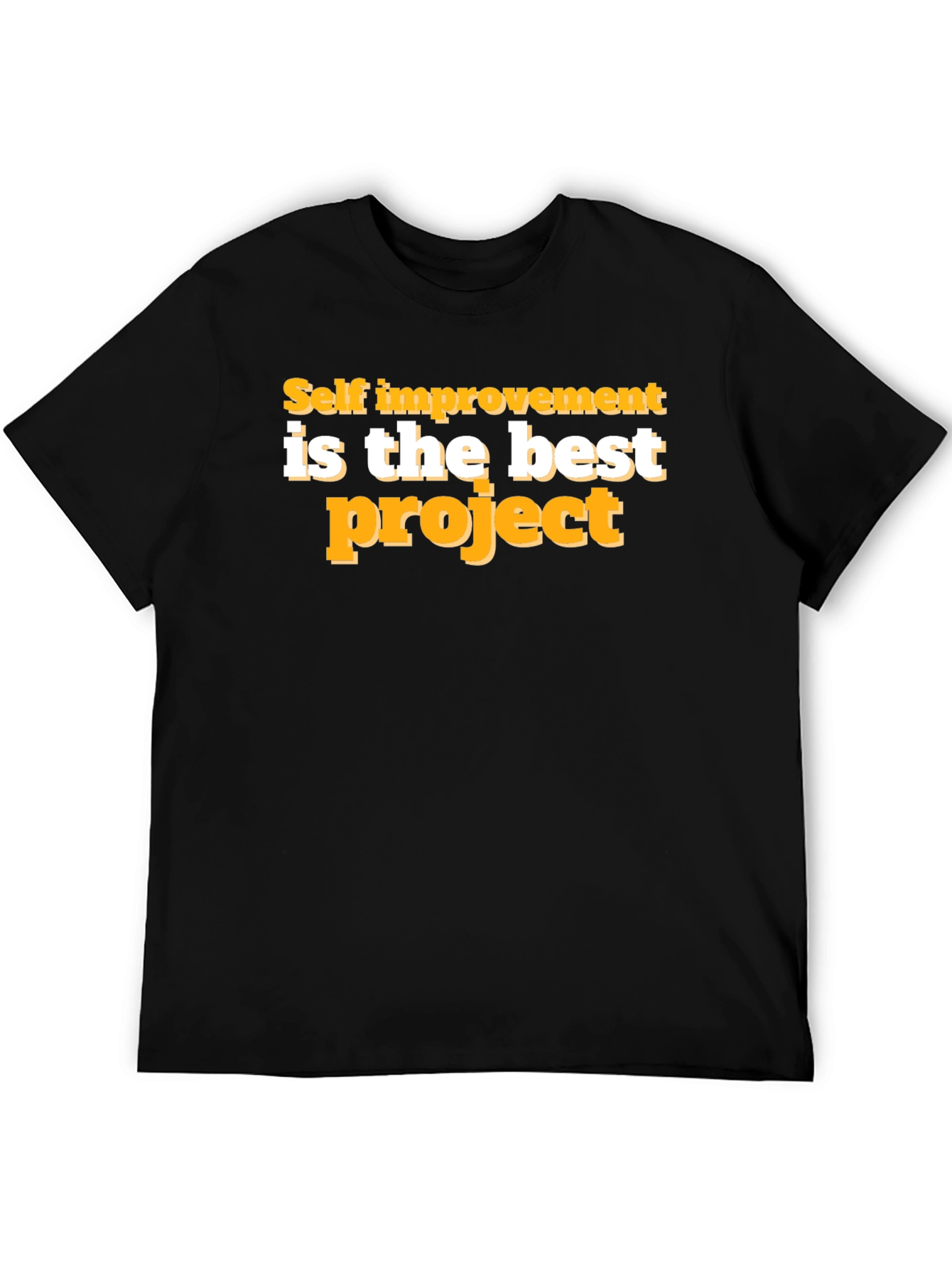 Self Improvement Project Black T-Shirt