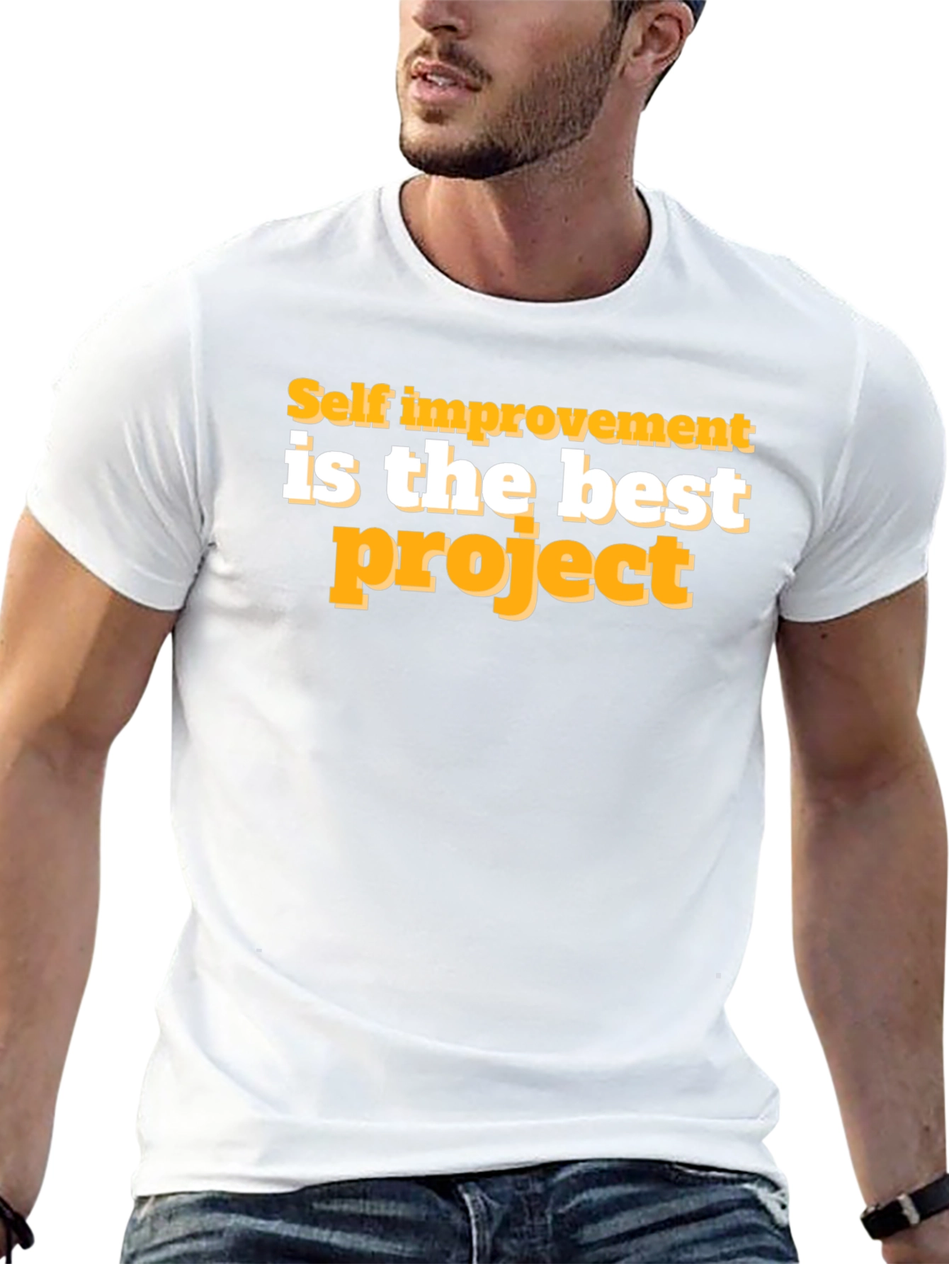 Self Improvement Project Black T-Shirt