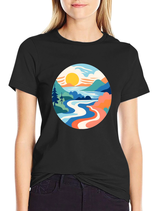 Scenic Landscape Graphic Tee