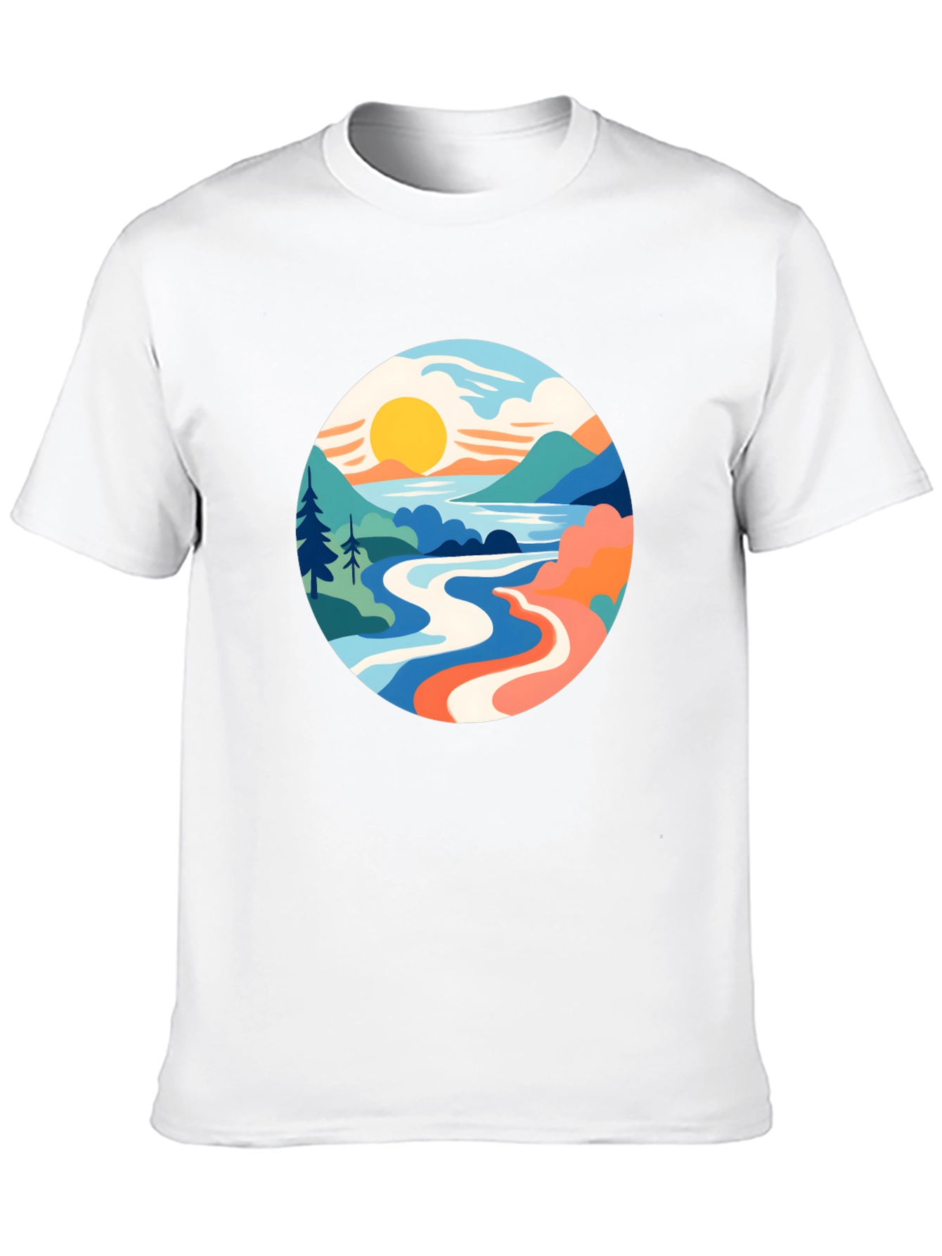 Scenic Landscape Graphic Tee