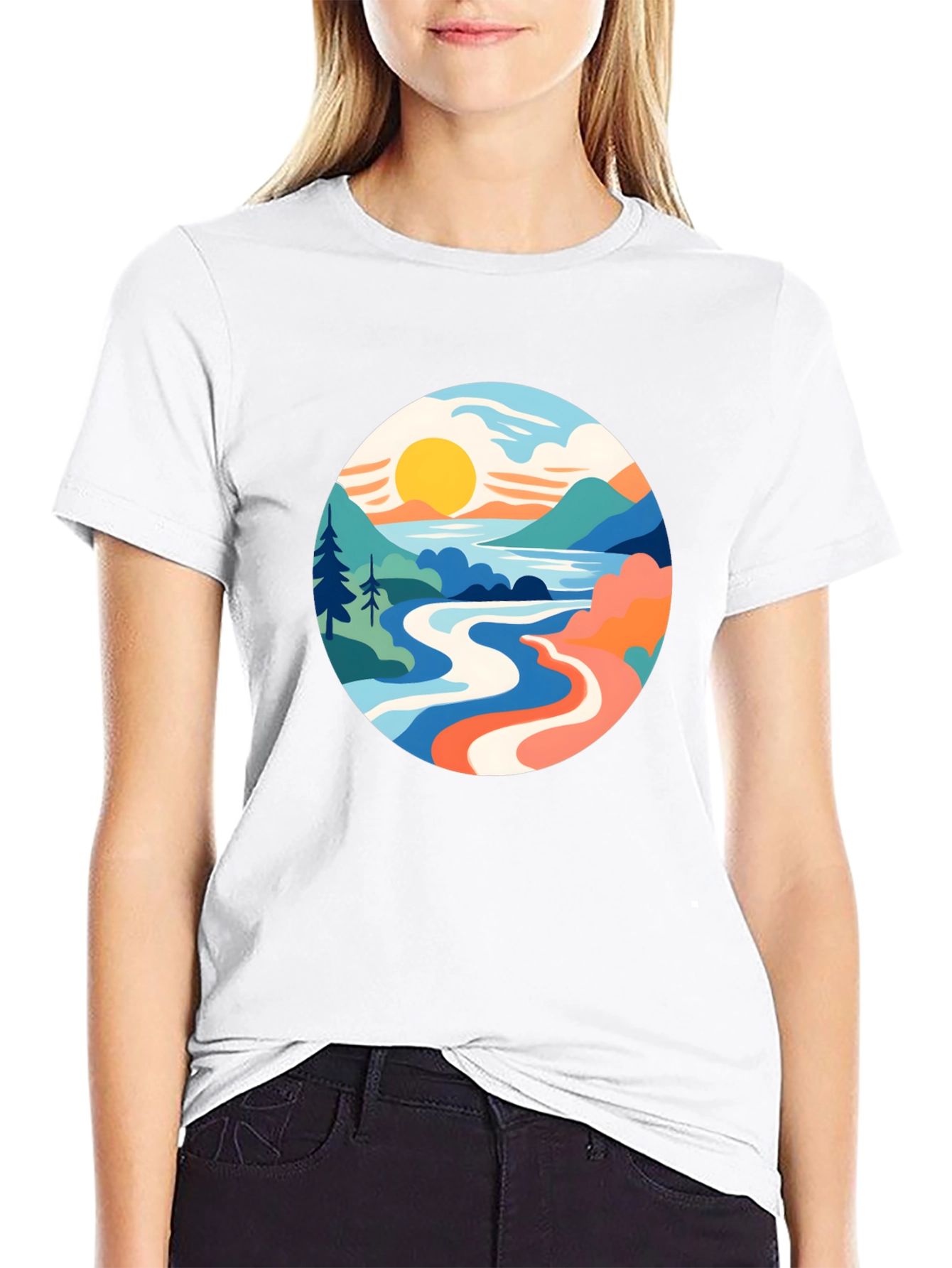 Scenic Landscape Graphic Tee