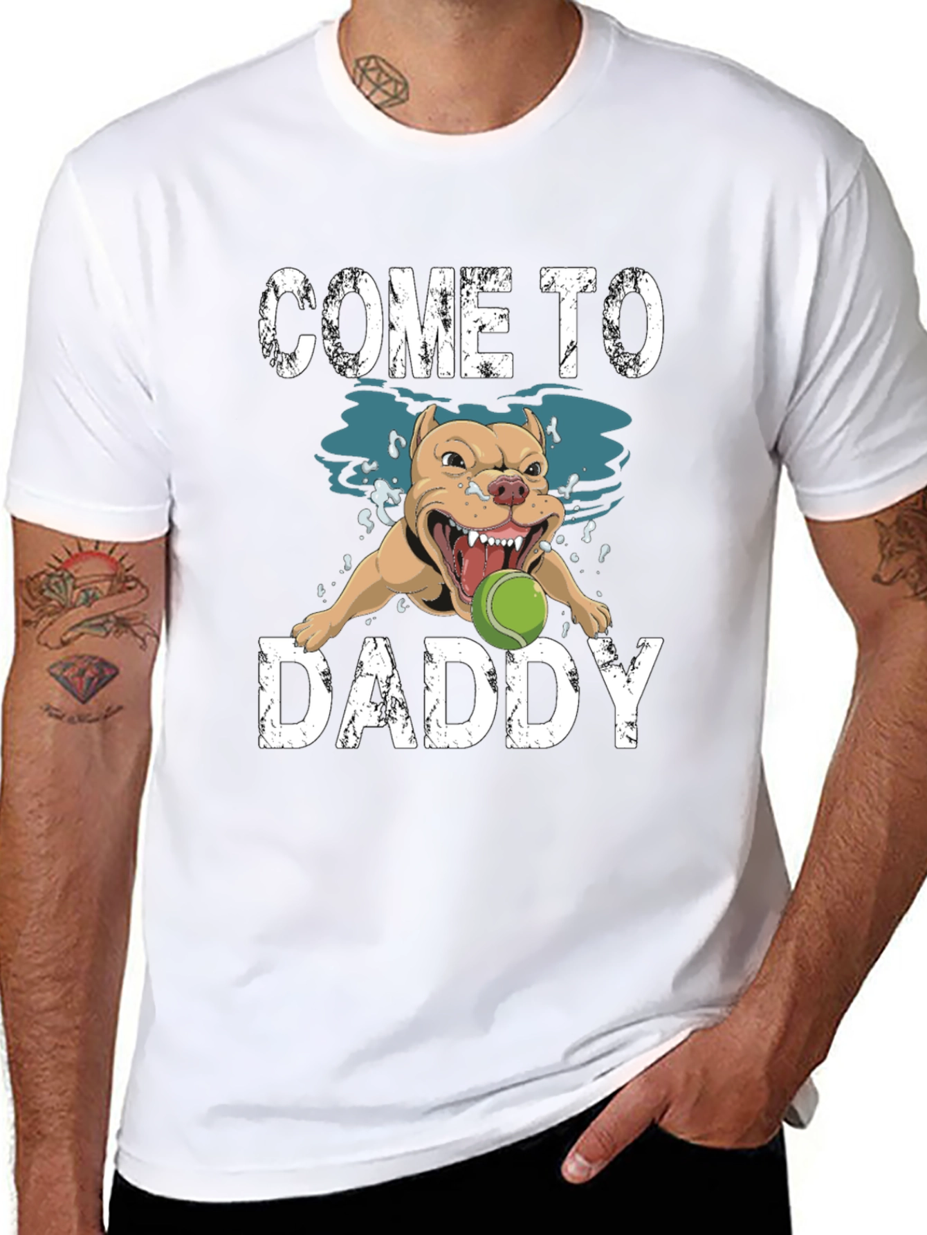 Come to Daddy Dog Graphic T-Shirt